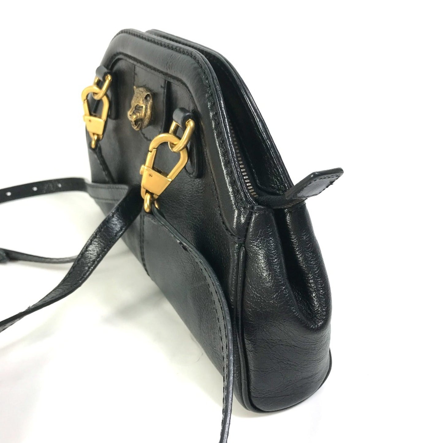 Gucci Black Leather Shoulder Bag