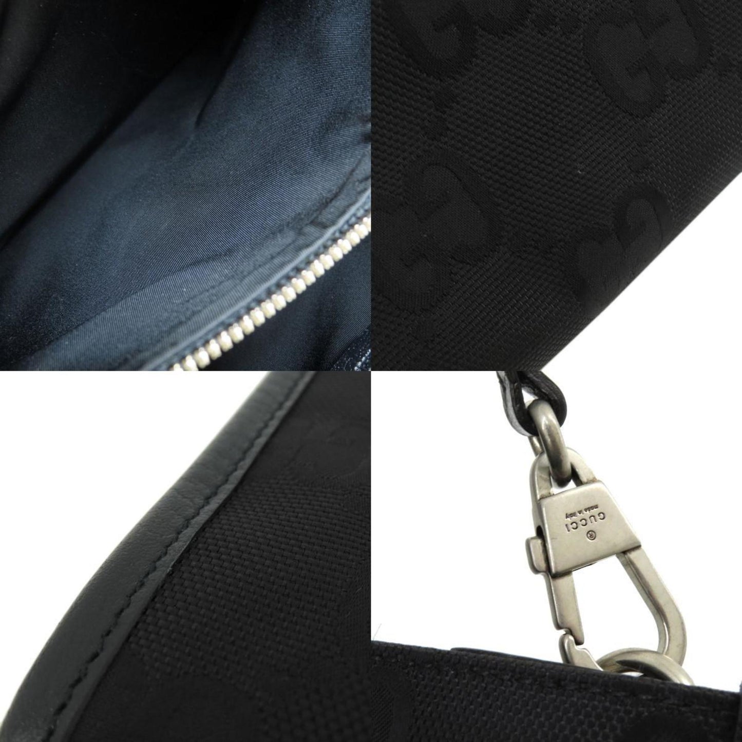 Gucci Black Canvas Tote Bag