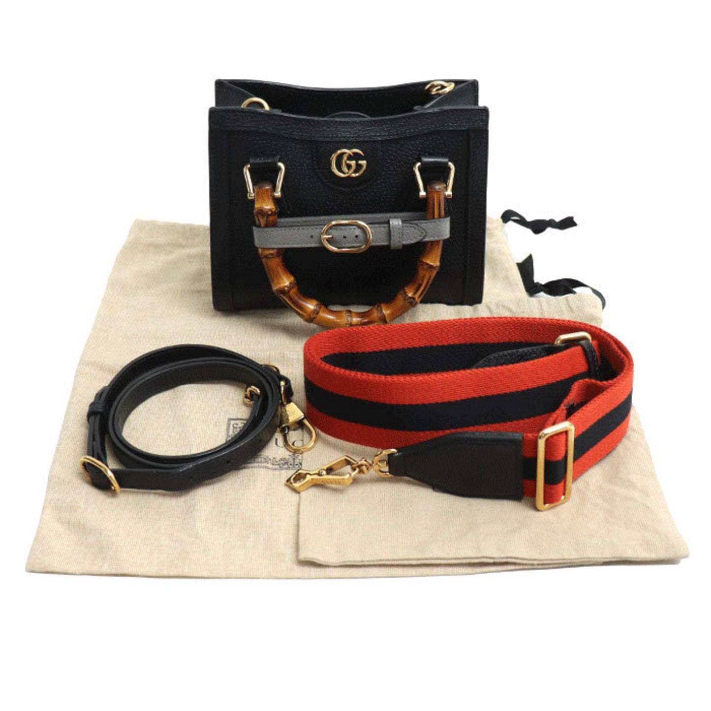 Gucci Black Leather Shoulder Bag