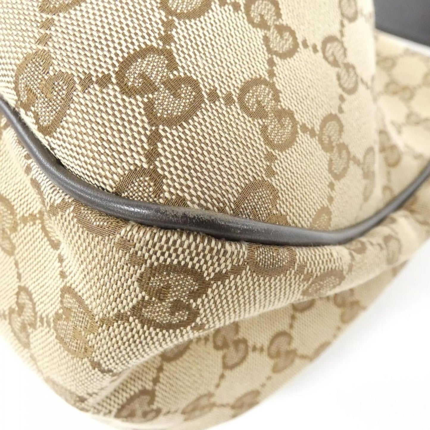 Gucci Gg Canvas Beige Brown Gg Canvas Shoulder Bag