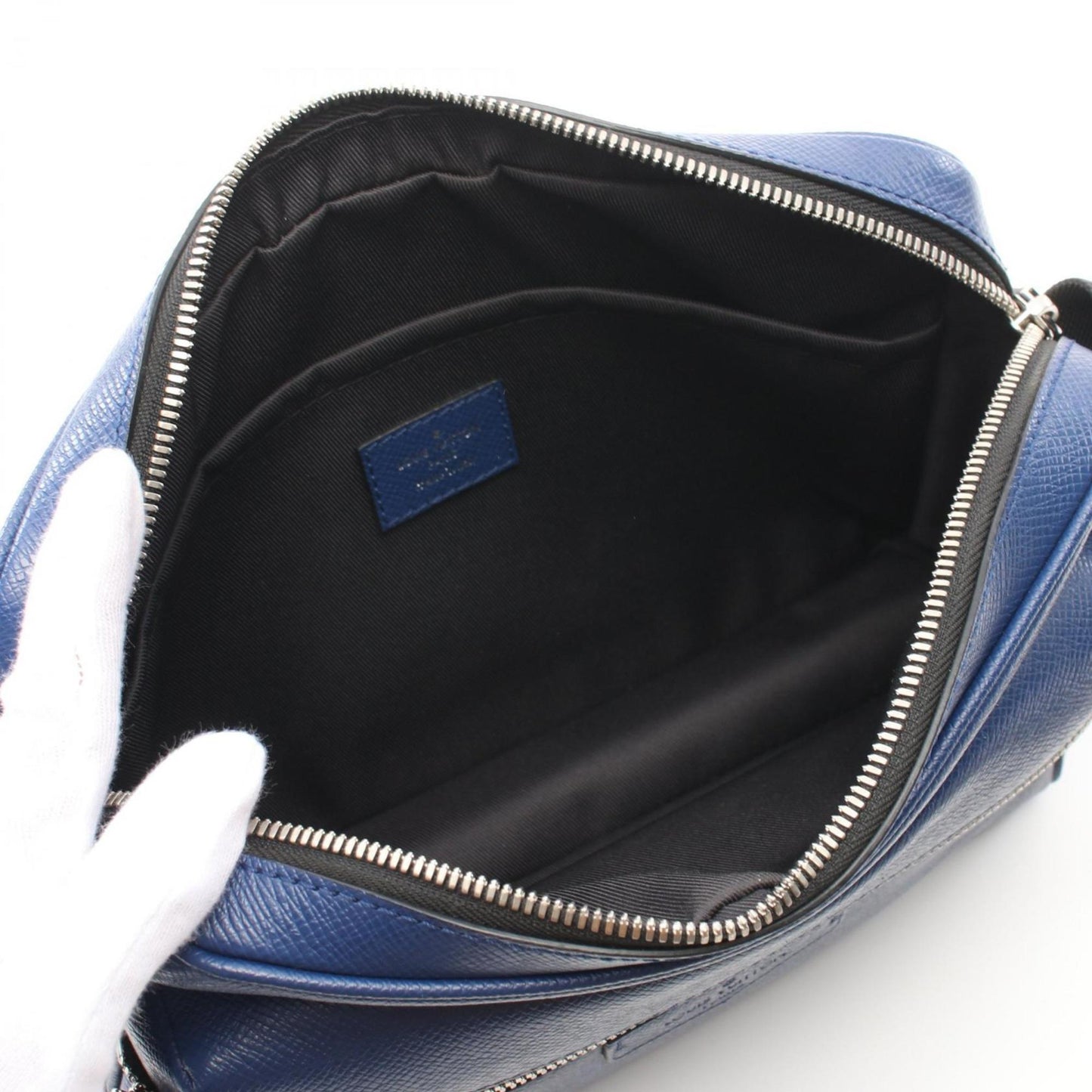 Louis Vuitton Blue Cobalt Coated Canvas Leather Shoulder Bag