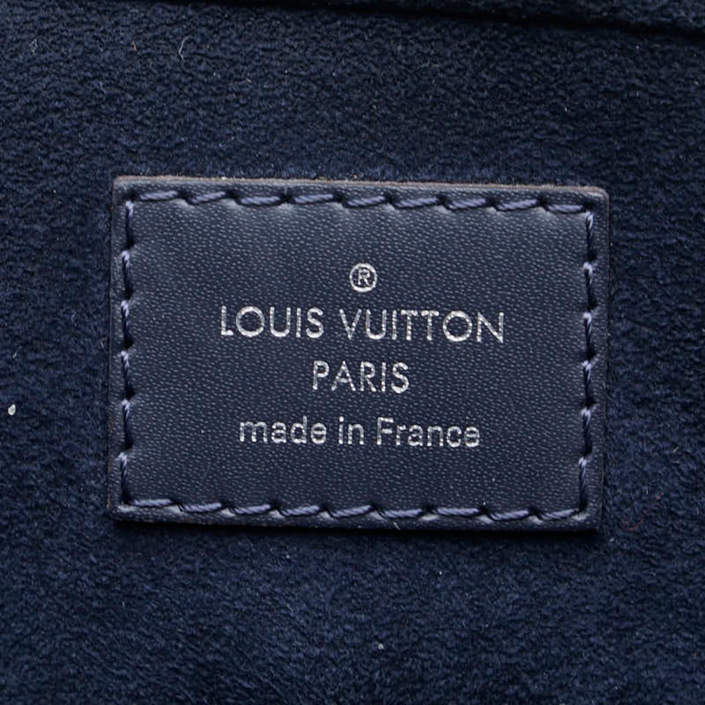 Louis Vuitton Navy Navy Blue Leather Shoulder Bag