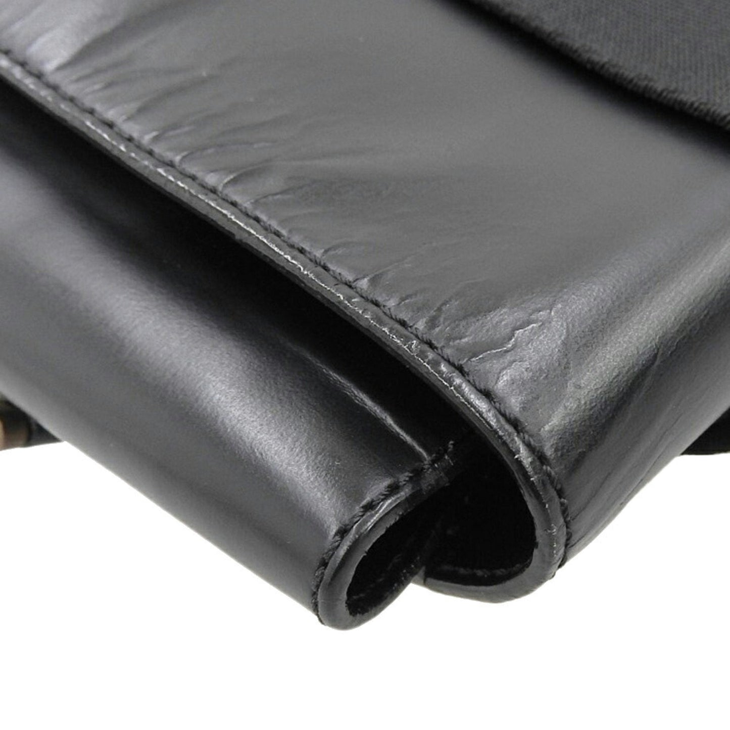 Louis Vuitton Black Leather Shoulder Bag
