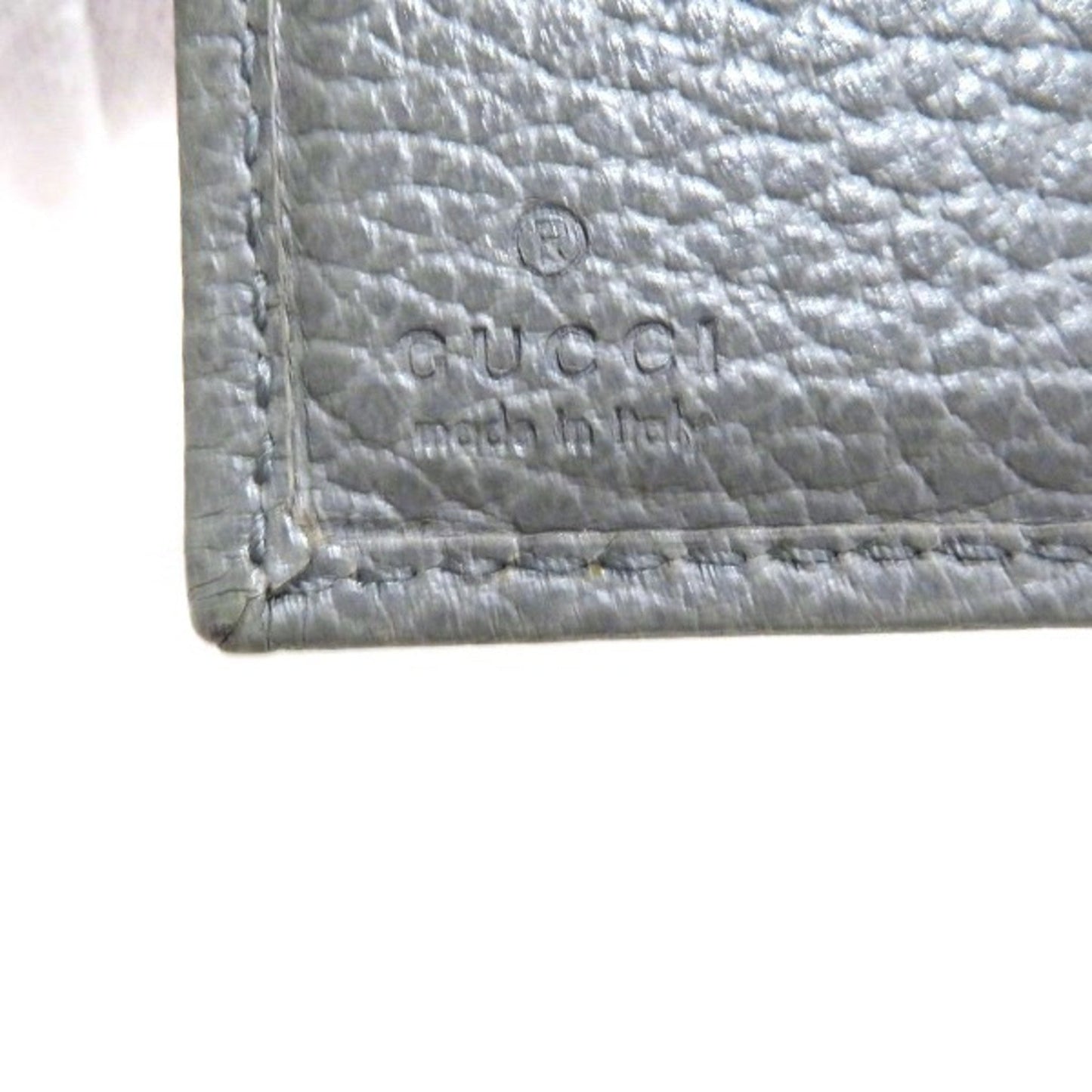 Gucci Gray Leather Wallet (Tri-Fold)