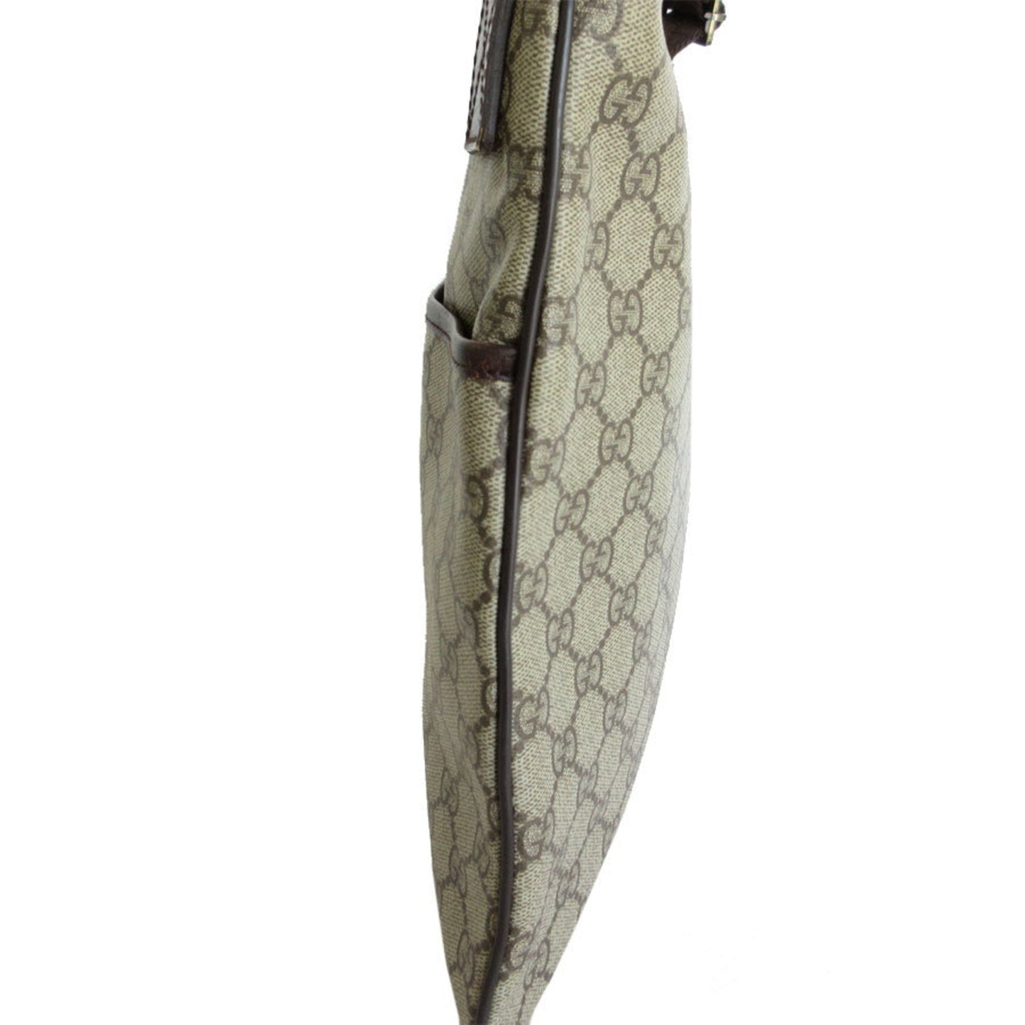 Gucci Beige Brown Pvc Shoulder Bag