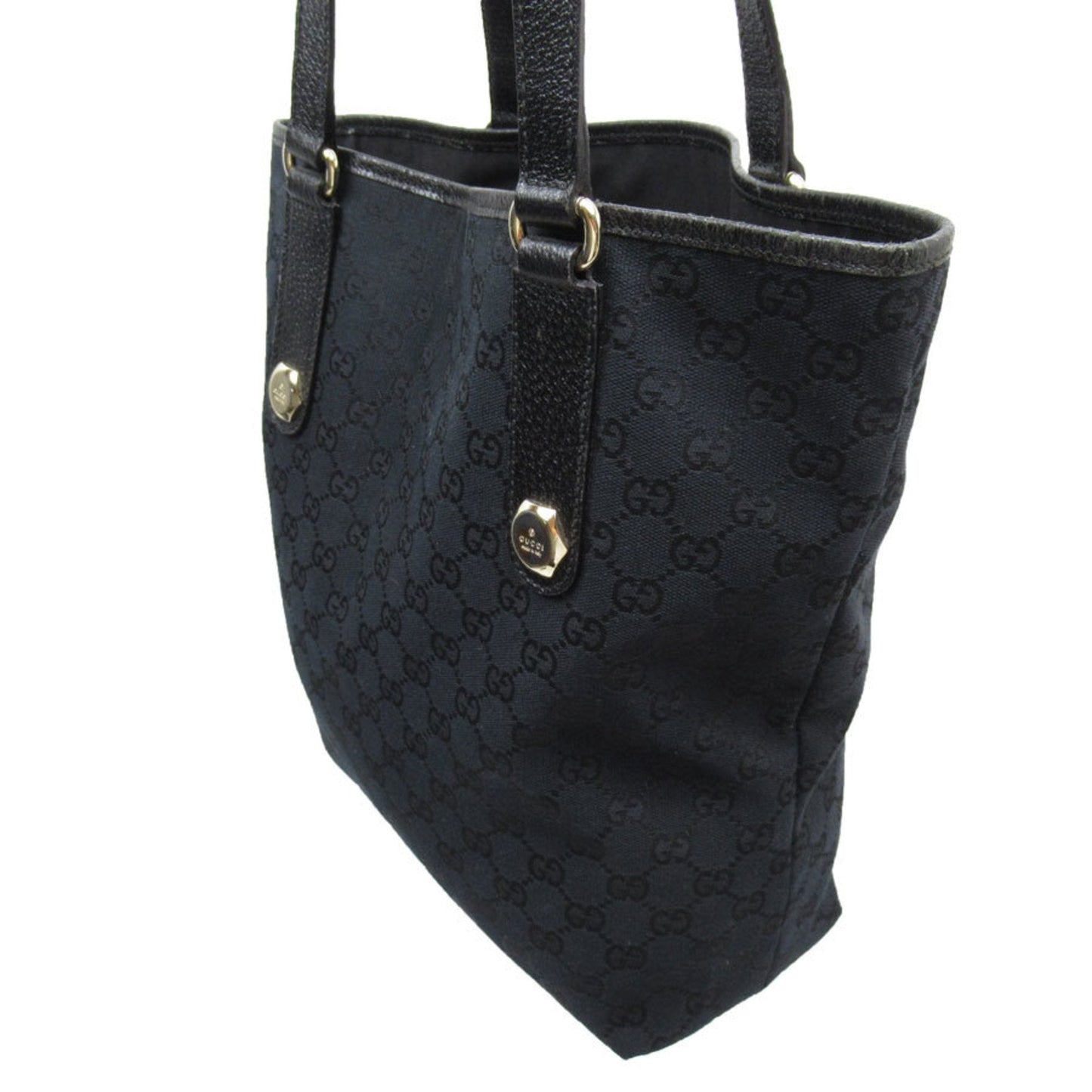 Gucci Black Gg Canvas Shoulder Bag