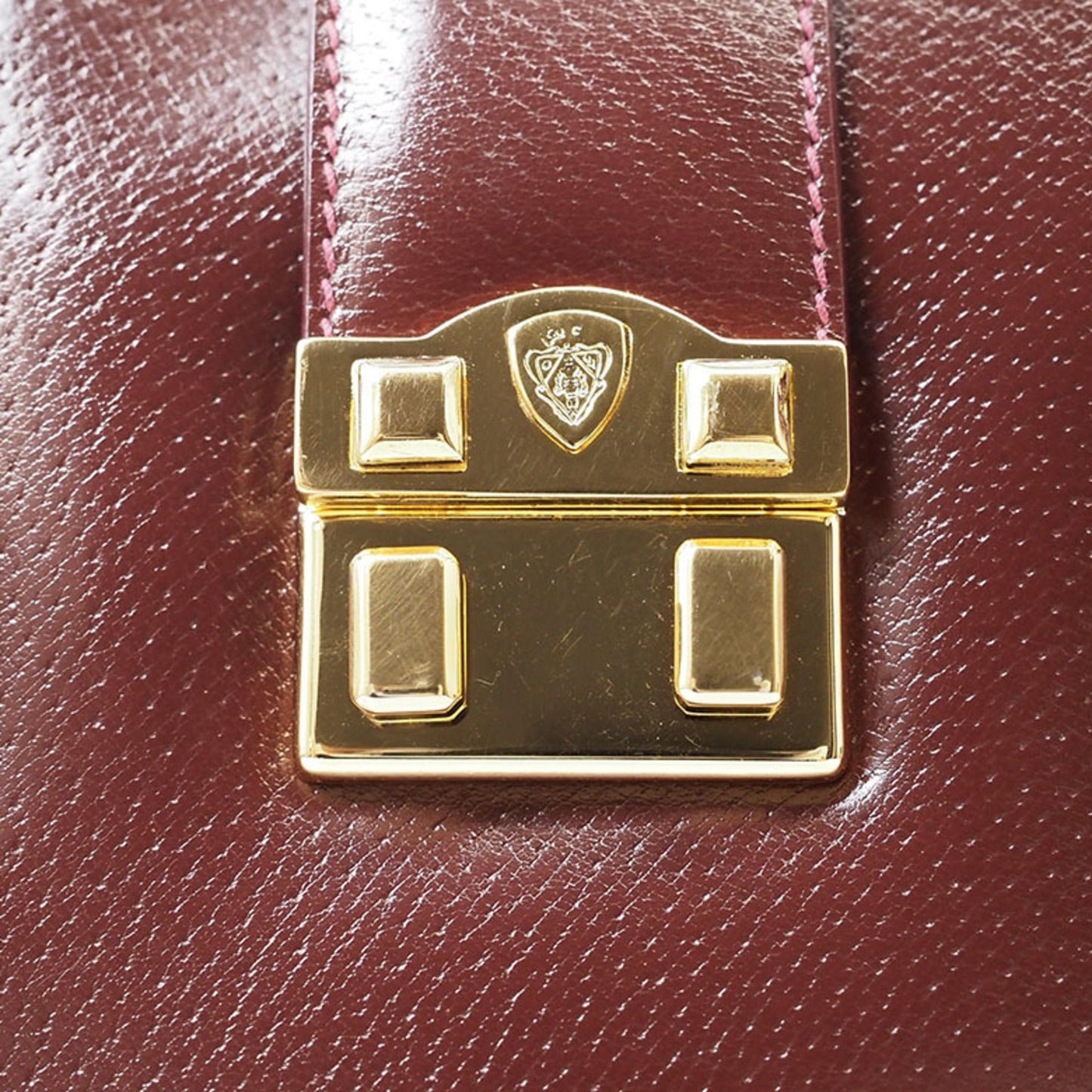 Gucci Bordeaux Leather Handbag