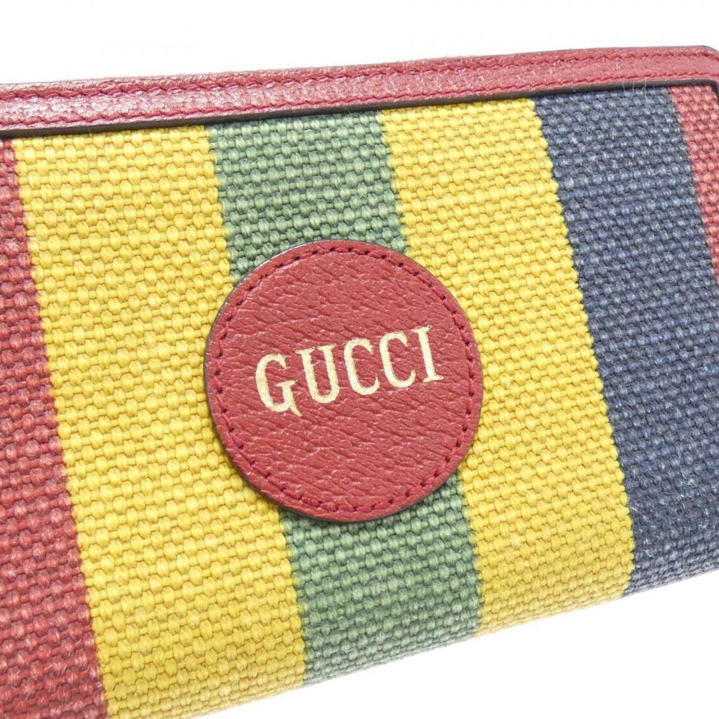 Gucci Multi-Color Canvas Long Wallet (Bi-Fold)