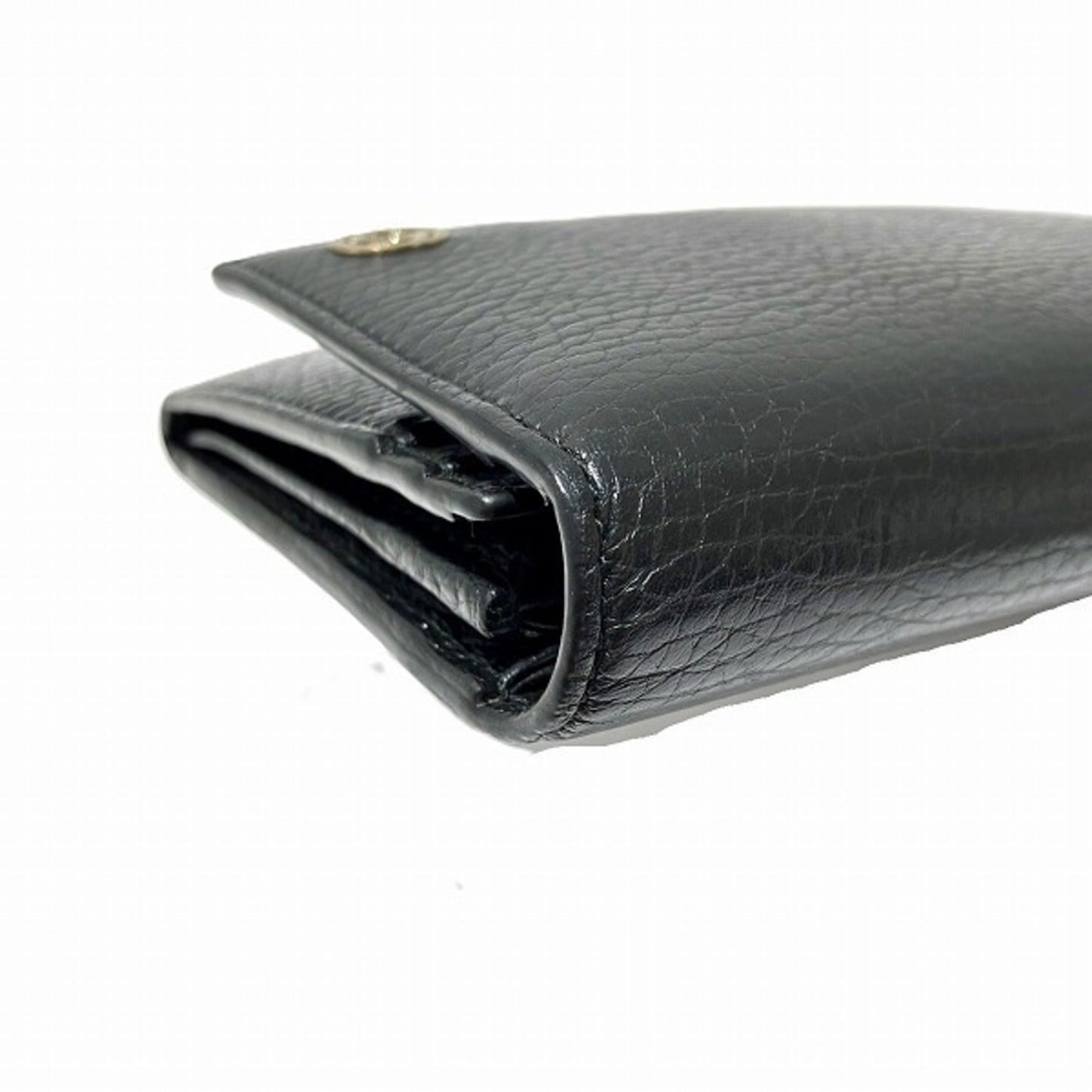 Gucci Black Leather Long Wallet (Bi-Fold)