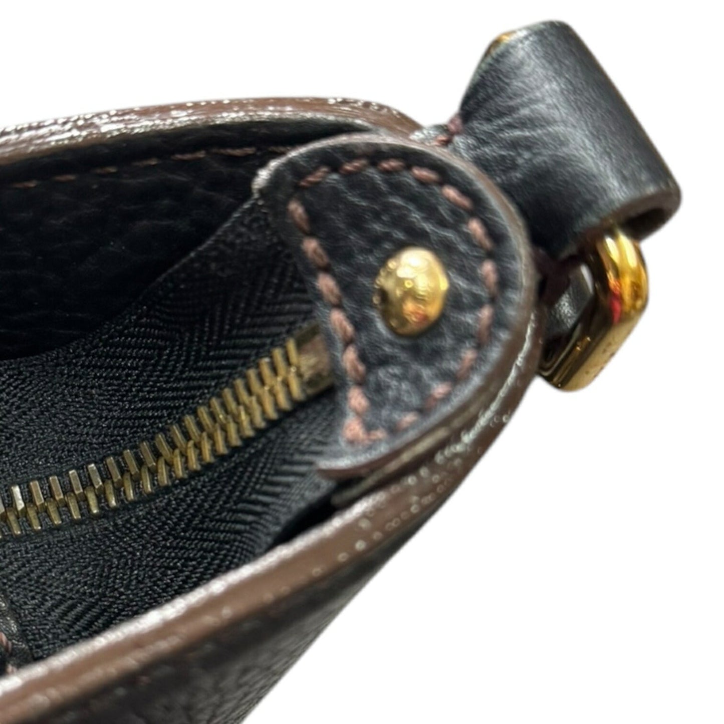 Louis Vuitton Mahina Black Mahina Leather Shoulder Bag