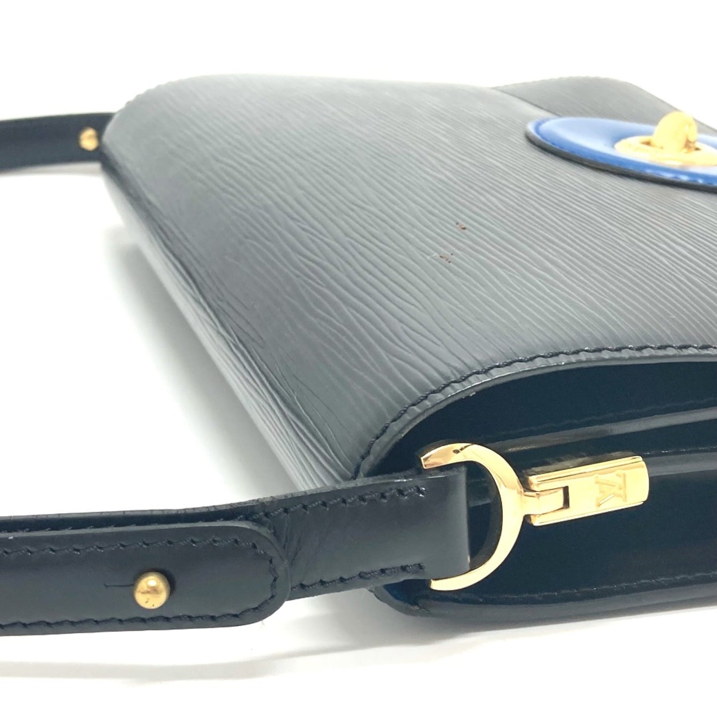 Louis Vuitton Black Leather Shoulder Bag
