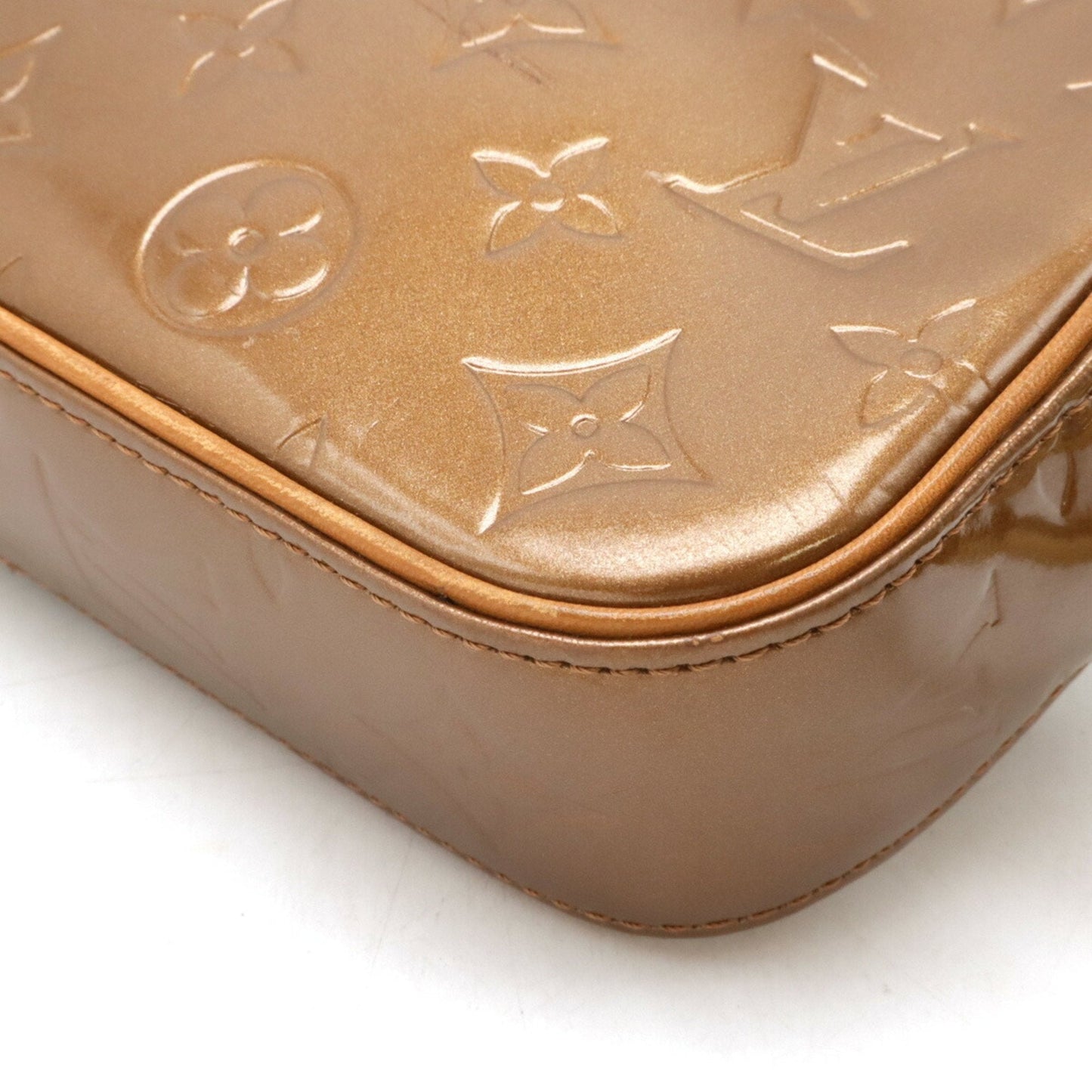 Louis Vuitton Bronze Leather Shoulder Bag
