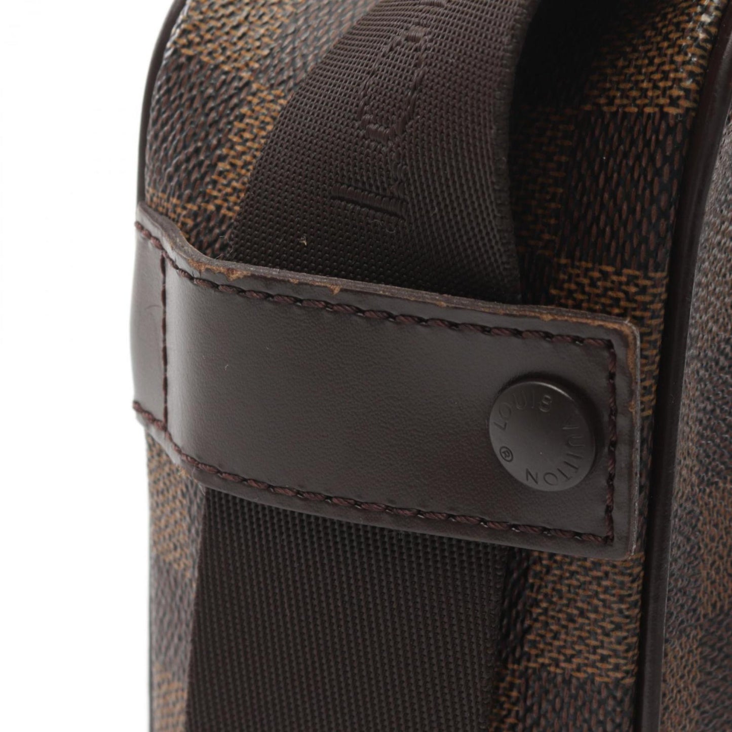 Louis Vuitton Damier Brown Coated Canvas Leather Shoulder Bag