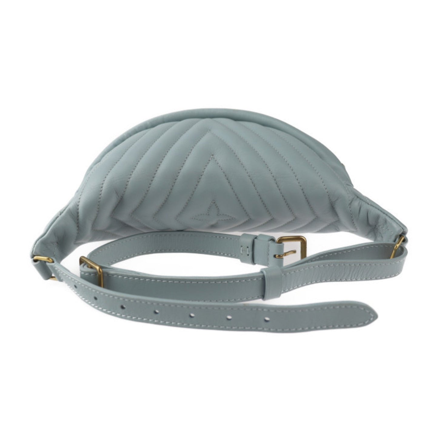 Louis Vuitton Light Blue Leather Fanny Pack Shoulder Bag