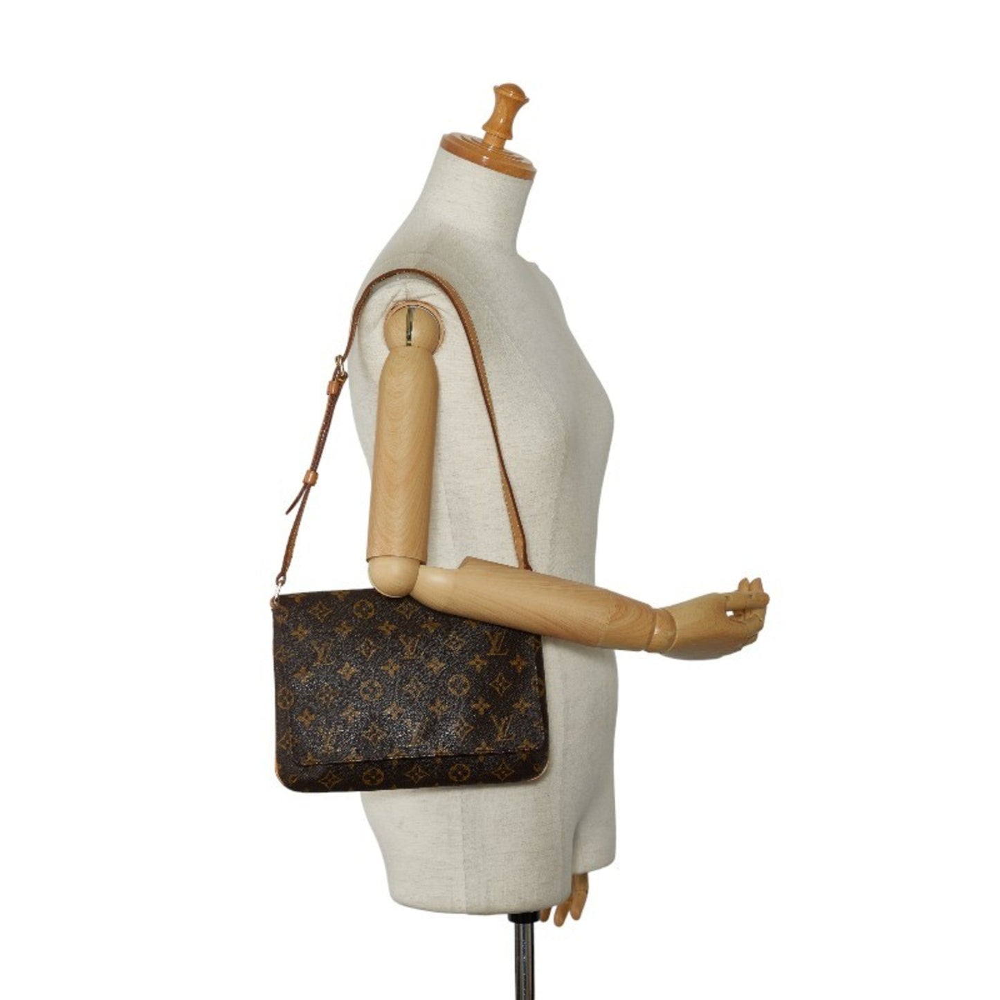 Louis Vuitton Brown Pvc Leather Shoulder Bag