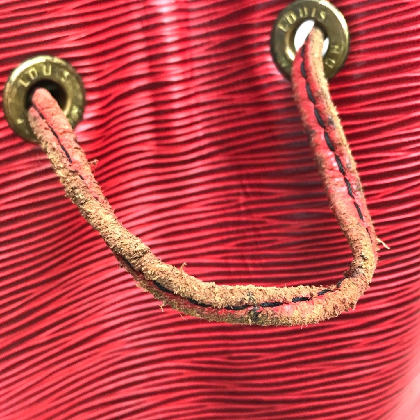 Louis Vuitton Red Leather Shoulder Bag