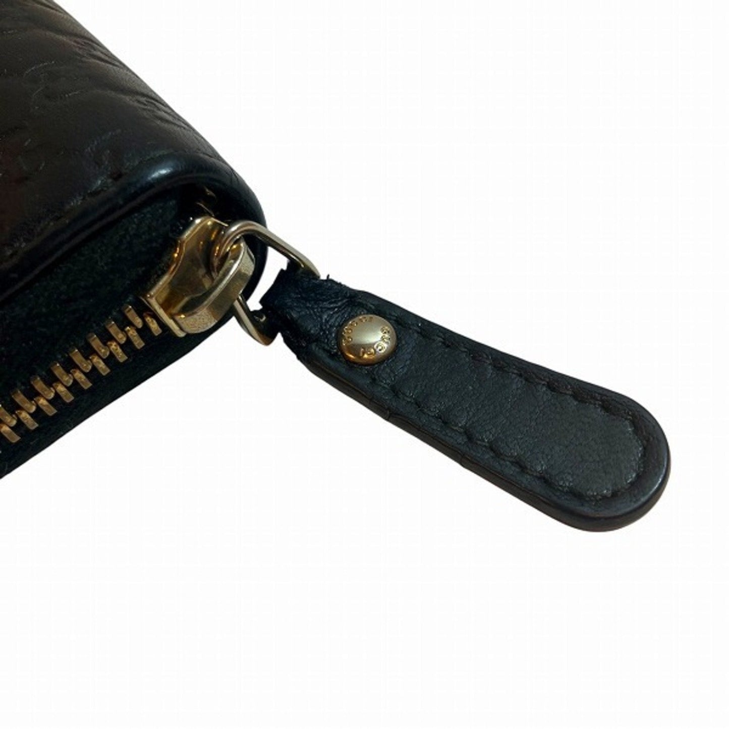 Gucci Black Leather Long Wallet (Bi-Fold)