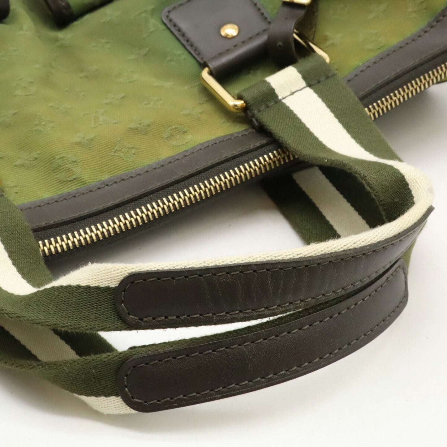 Louis Vuitton Monogram Mini Tst Khaki Canvas Leather Shoulder Bag