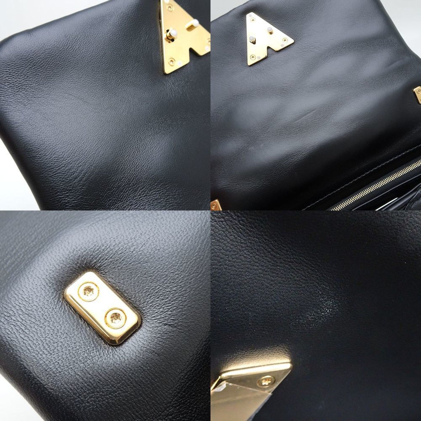 Louis Vuitton Noir Leather Shoulder Bag