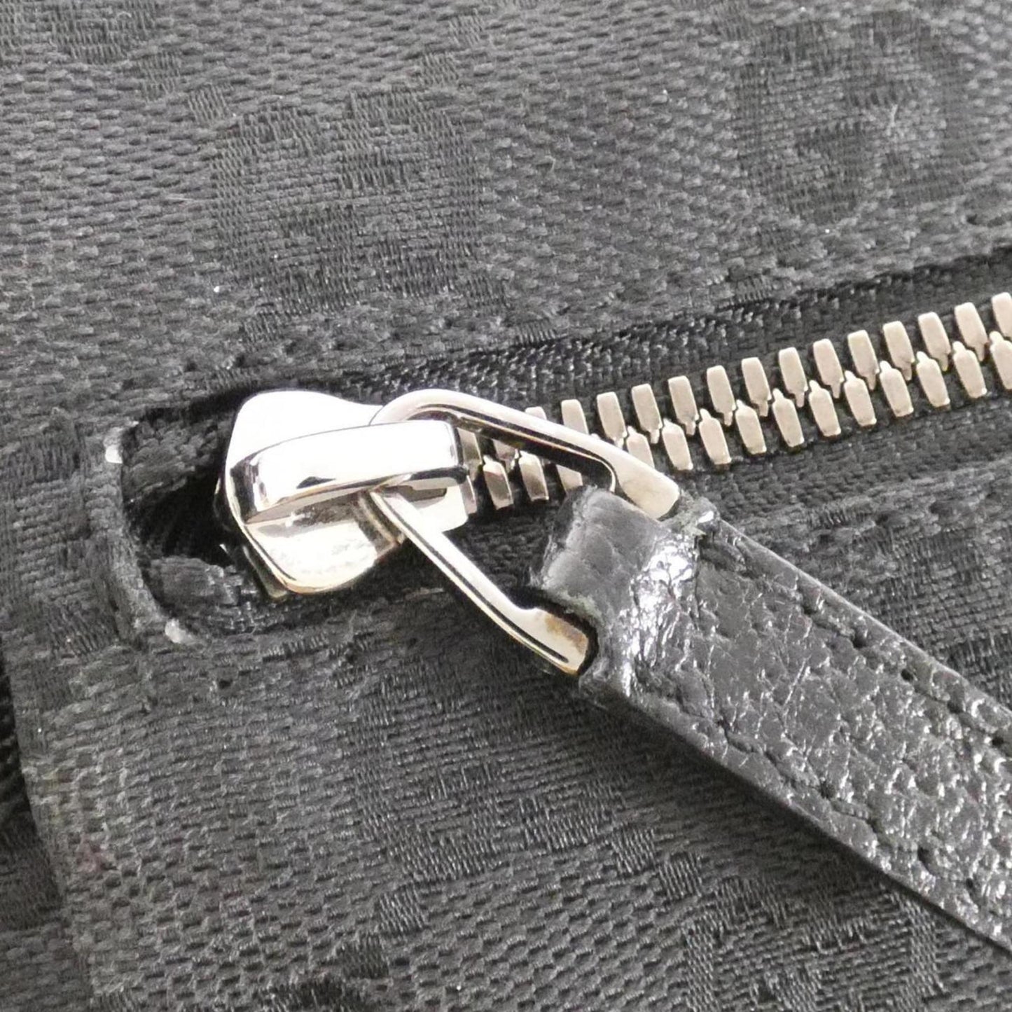 Gucci Black Gg Canvas Fanny Pack