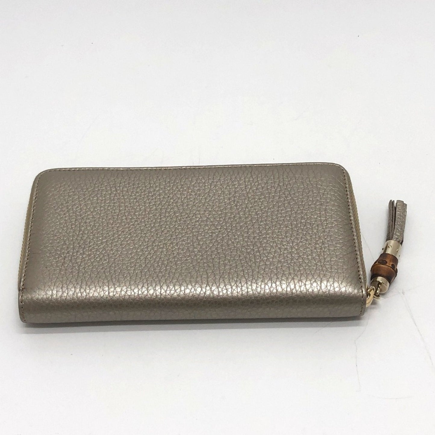 Gucci Gold Leather Long Wallet (Bi-Fold)