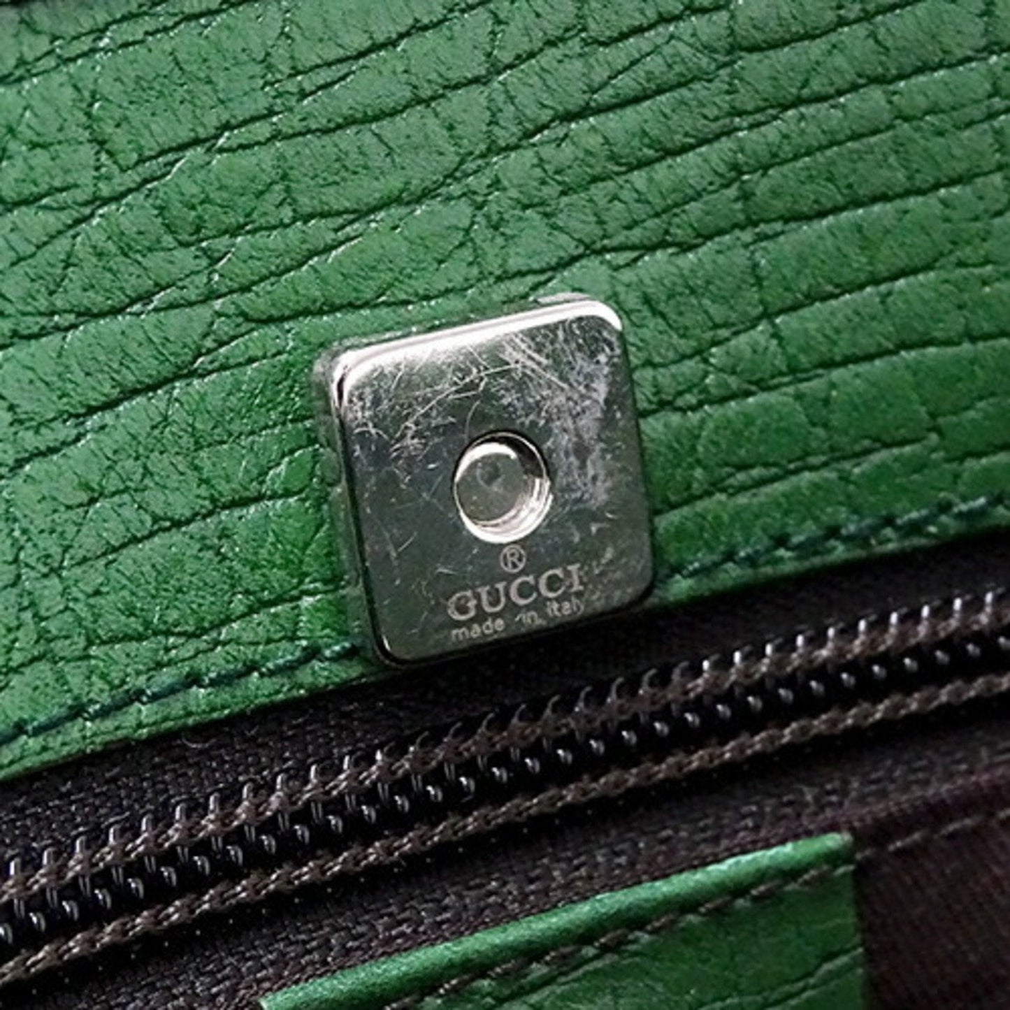 Gucci Beige Brown Green Gg Supreme Tote Bag