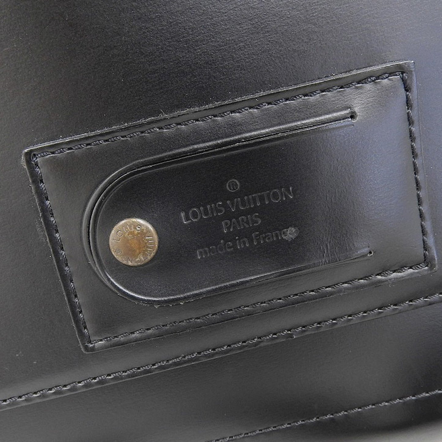 Louis Vuitton Black Leather Shoulder Bag