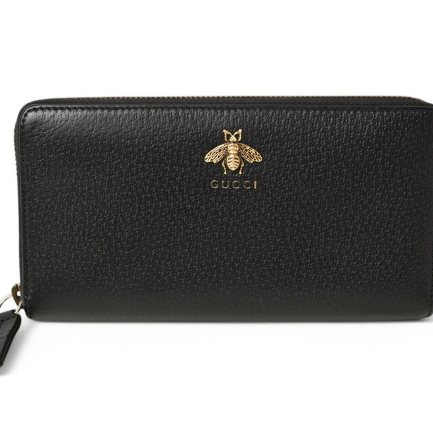Gucci Animalier Black Leather Coin Purse/Coin Case