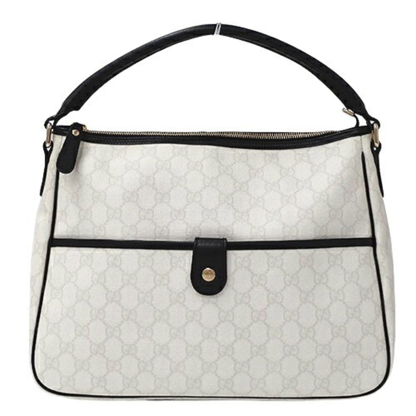 Gucci Black White Gg Supreme Shoulder Bag
