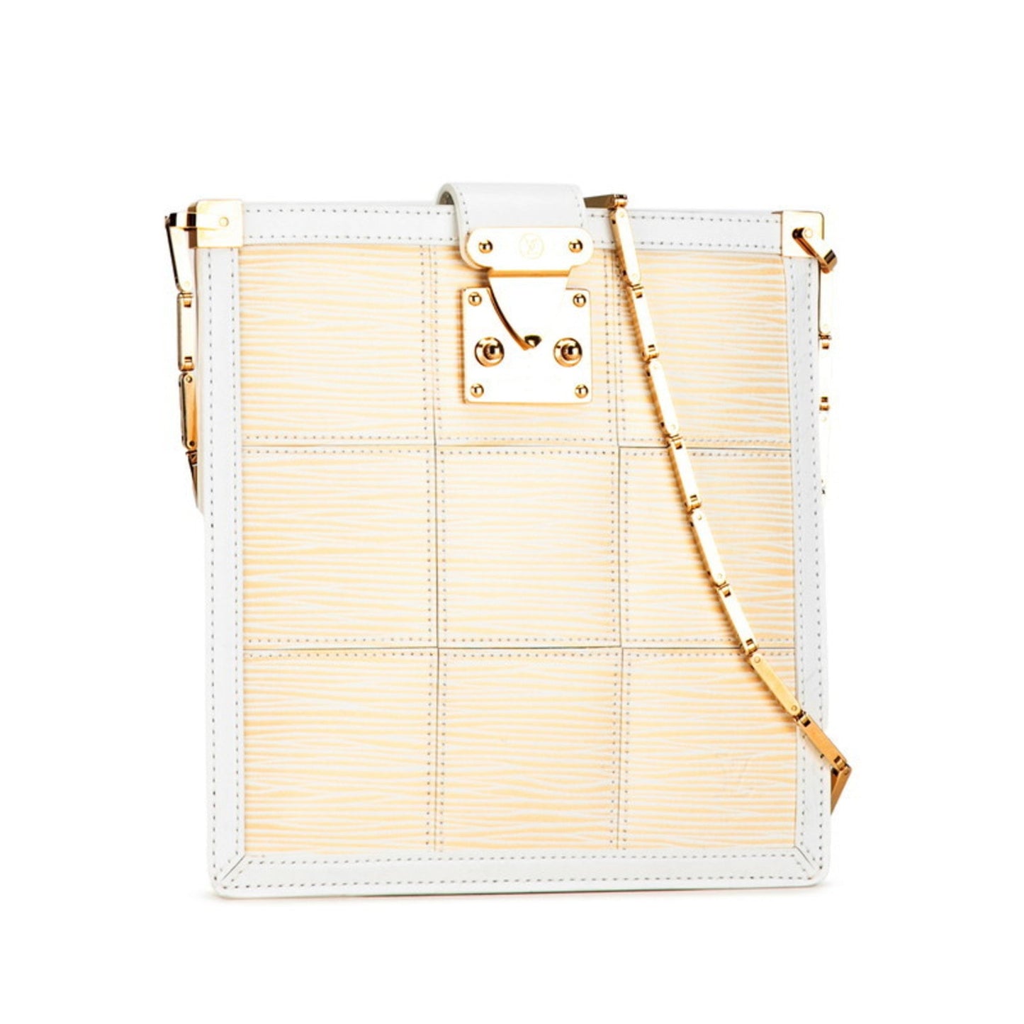 Louis Vuitton Epi Stretch White Leather Shoulder Bag
