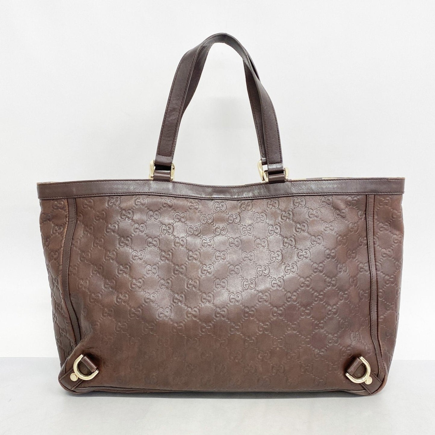 Gucci Brown Leather Tote Bag