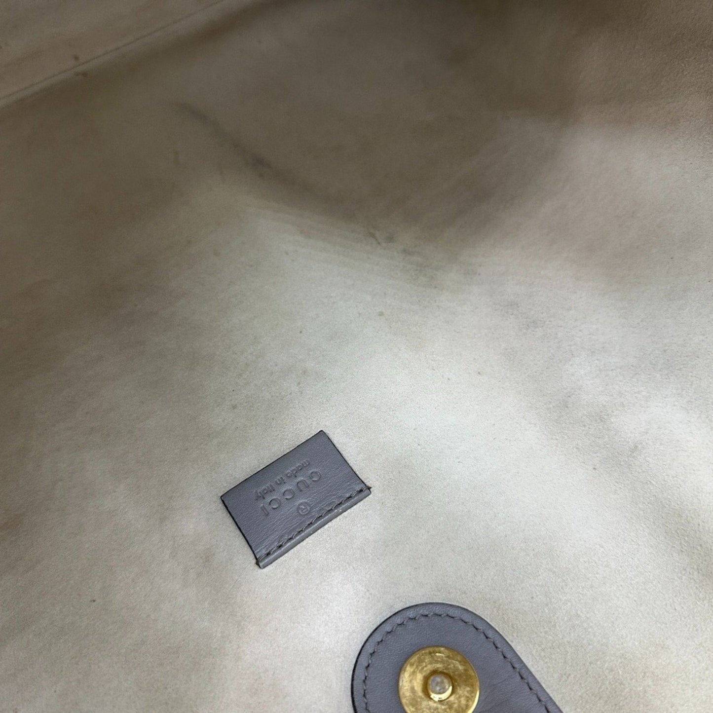 Gucci Gray Leather Tote Bag