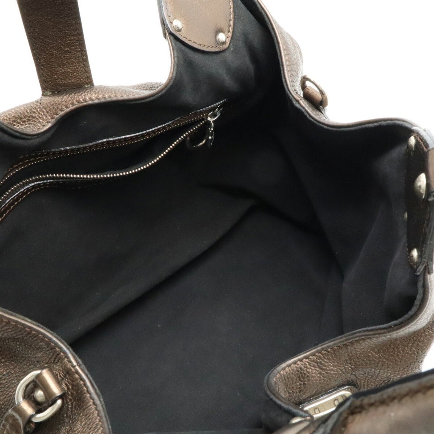 Louis Vuitton Mordore Mahina Leather Shoulder Bag Tote Bag