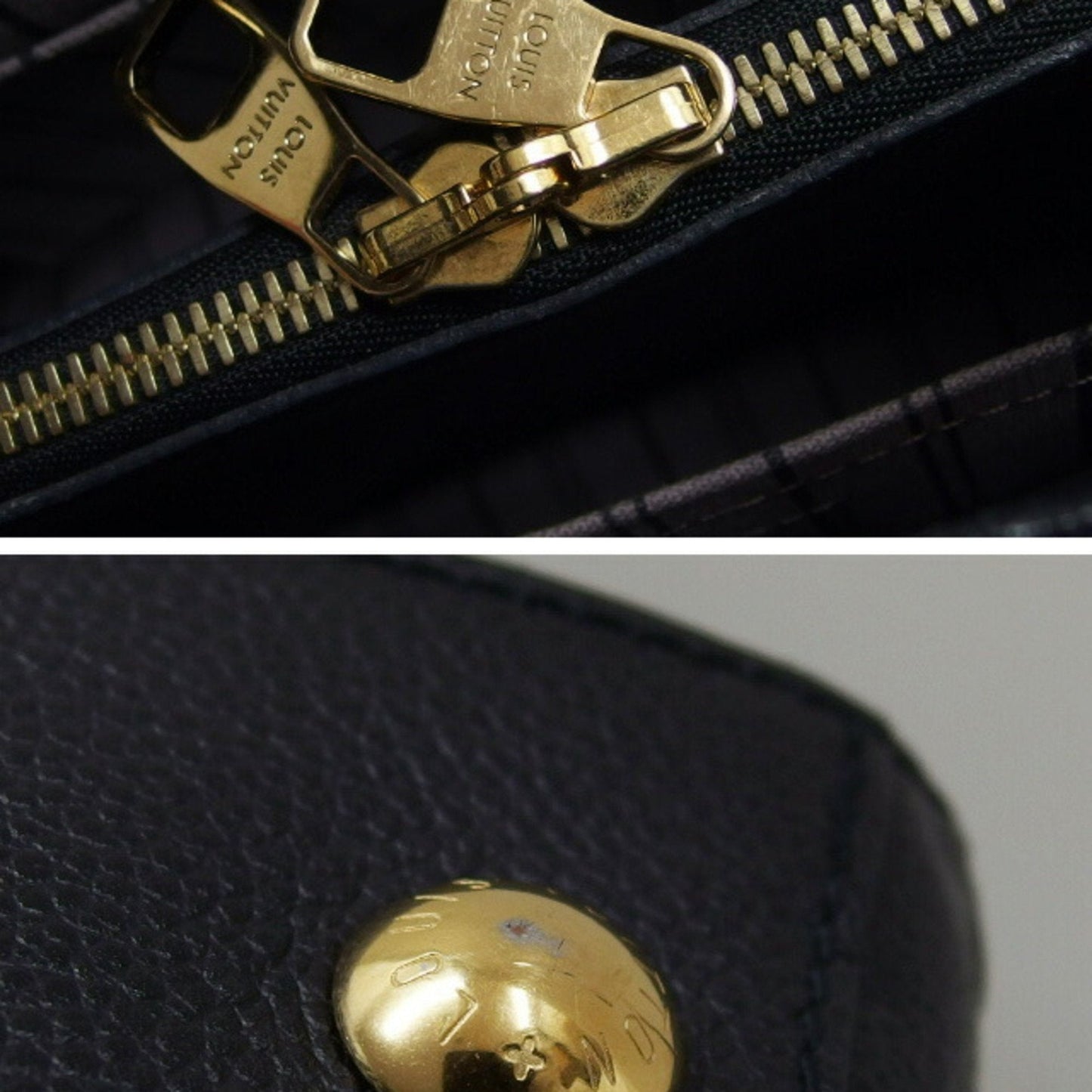 Louis Vuitton Black Noir Monogram Empreinte Leather Handbag Shoulder Bag