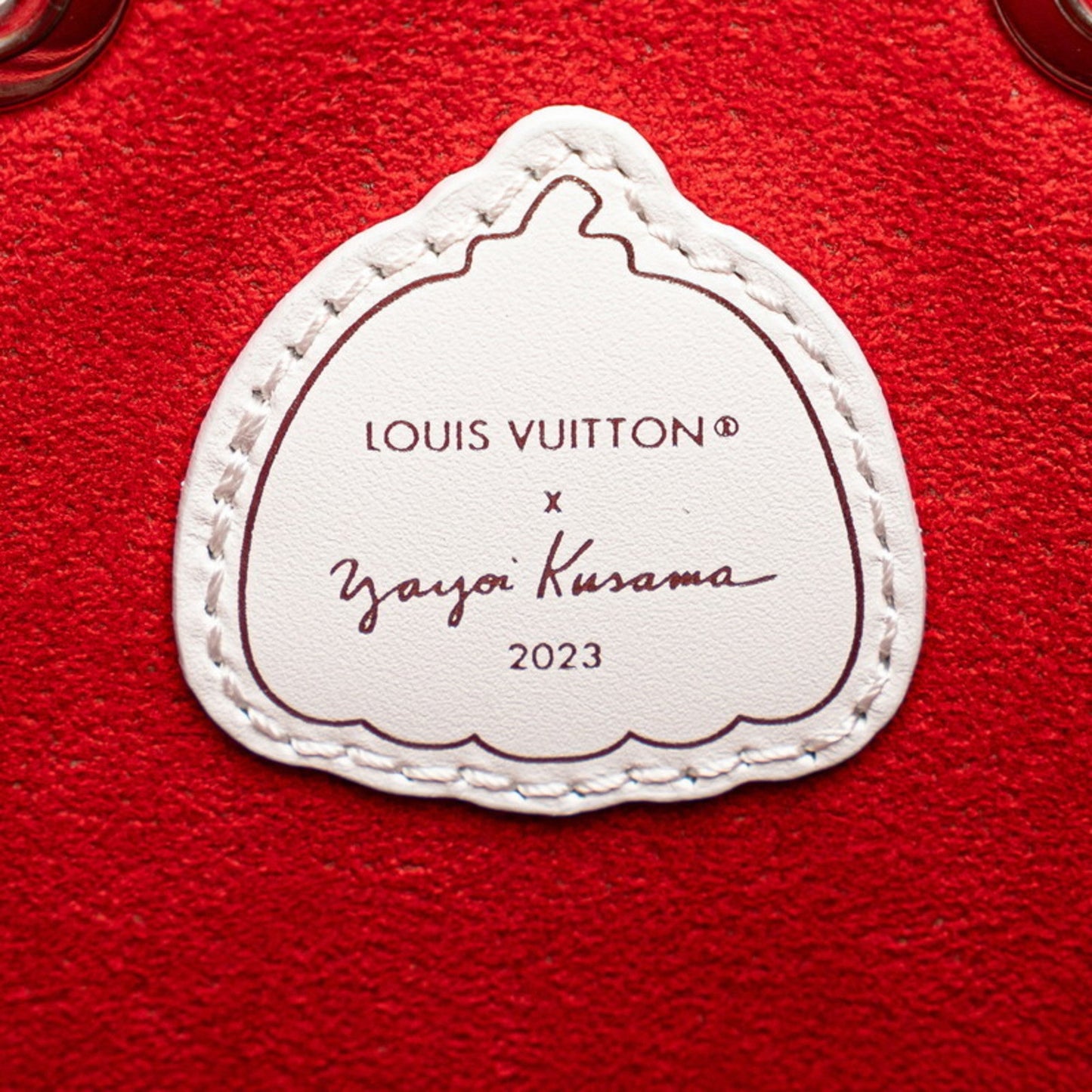 Louis Vuitton Red Color White Leather Handbag Shoulder Bag
