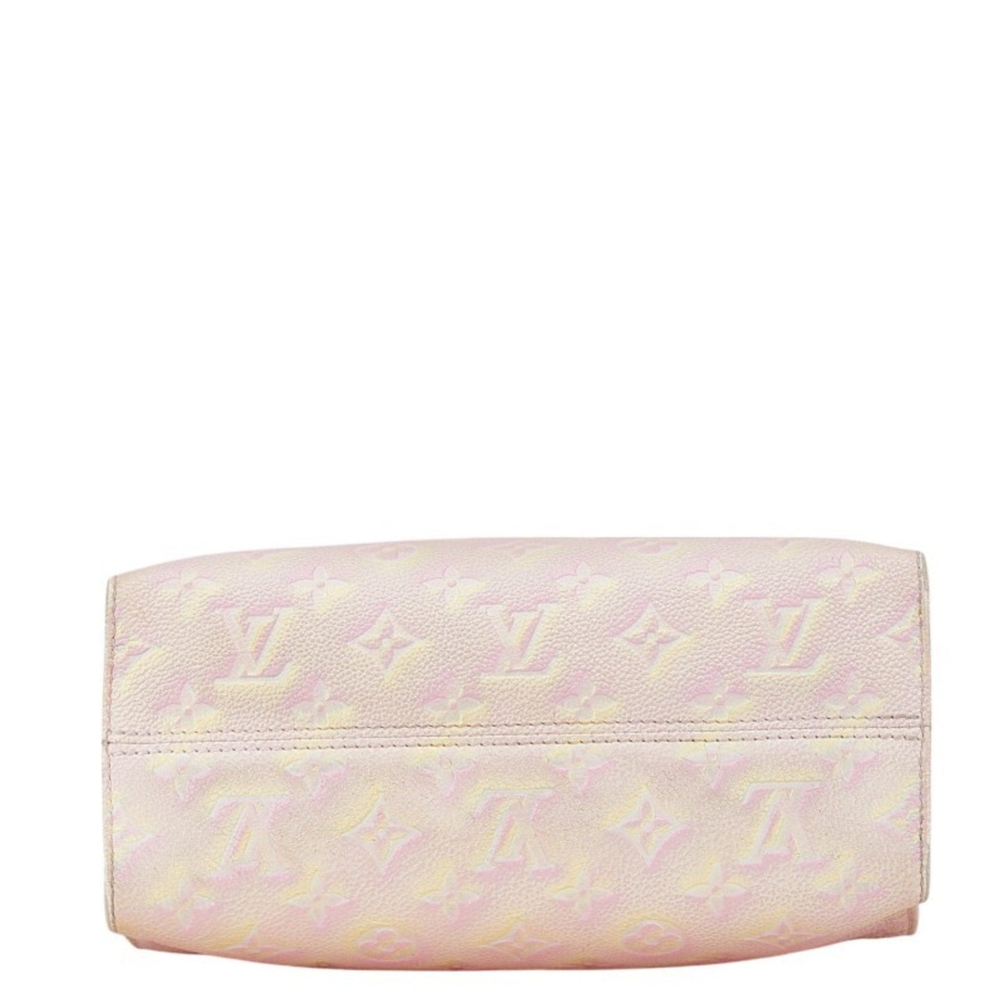 Louis Vuitton Light Pink Yellow Leather Handbag Shoulder Bag