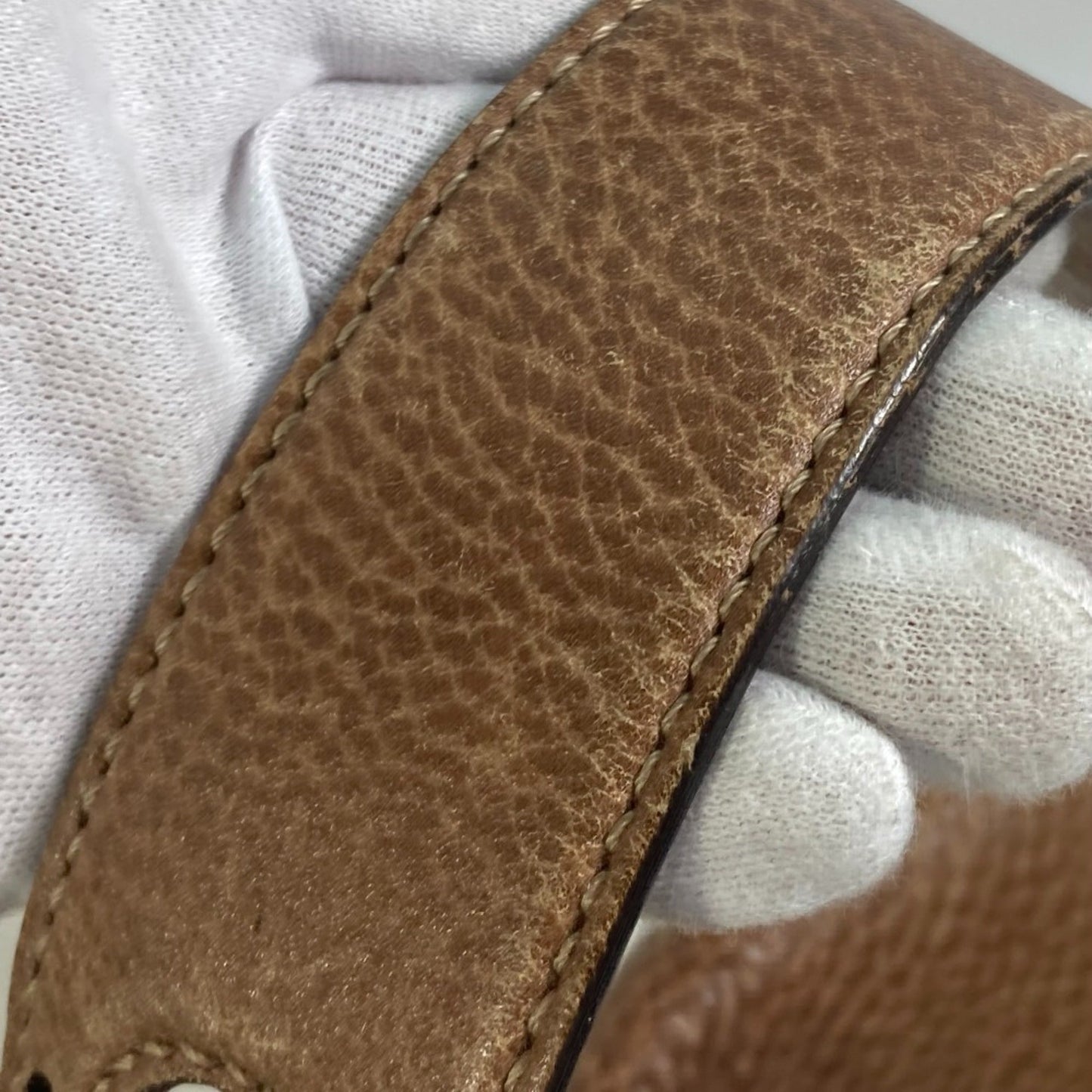 Gucci Brown Leather Shoulder Bag