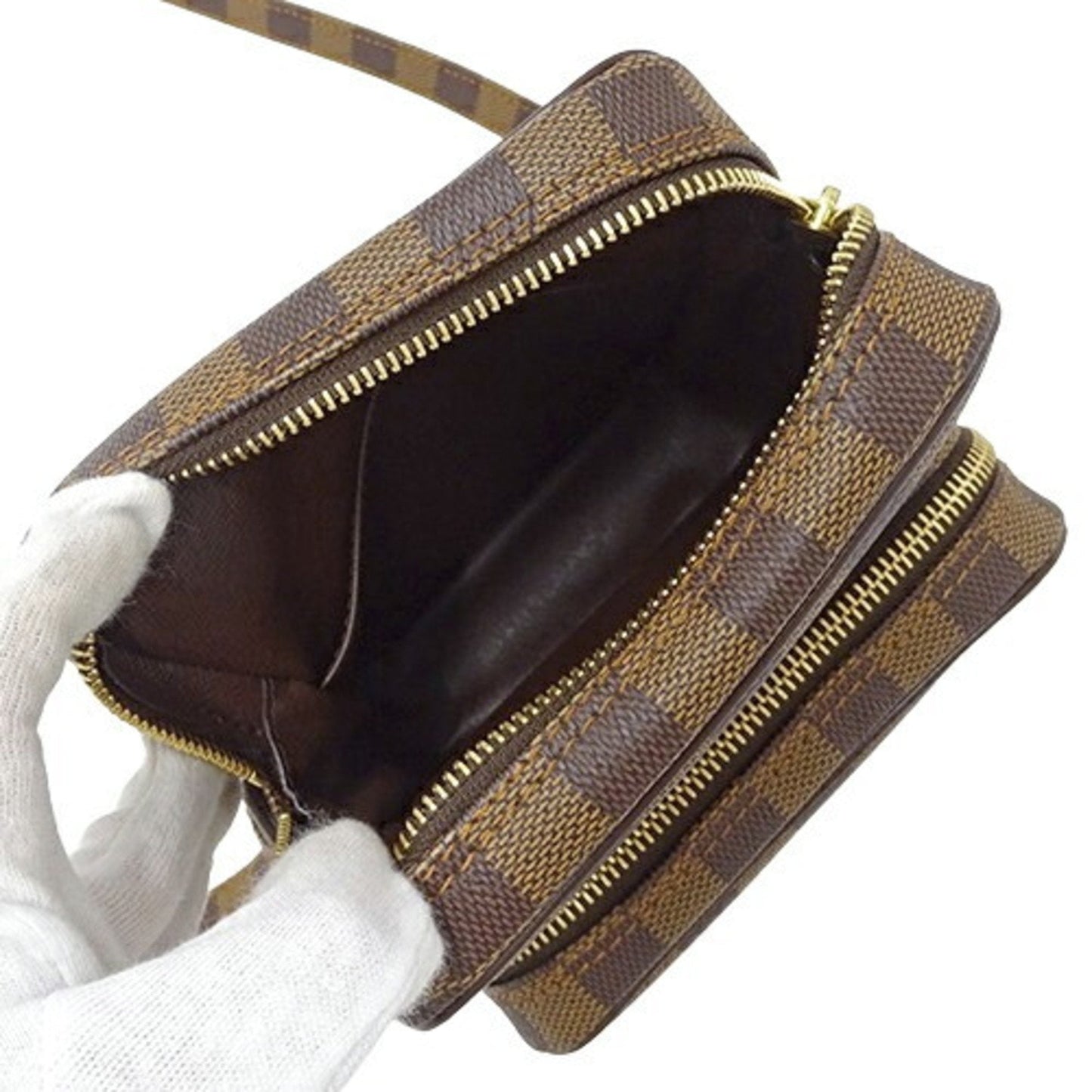 Louis Vuitton Damier Canvas Ebene Damier Canvas Shoulder Bag