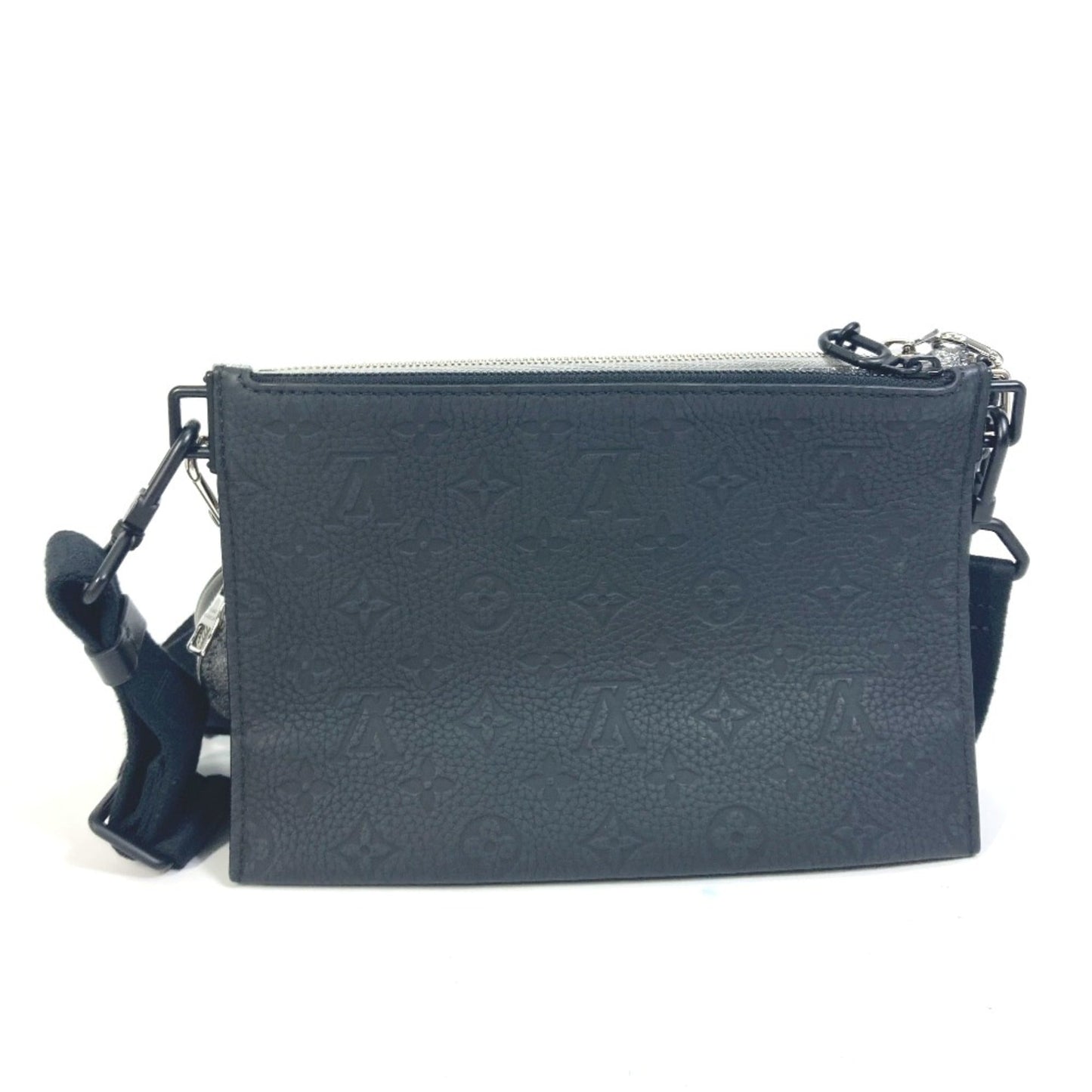 Louis Vuitton Silver Leather Shoulder Bag
