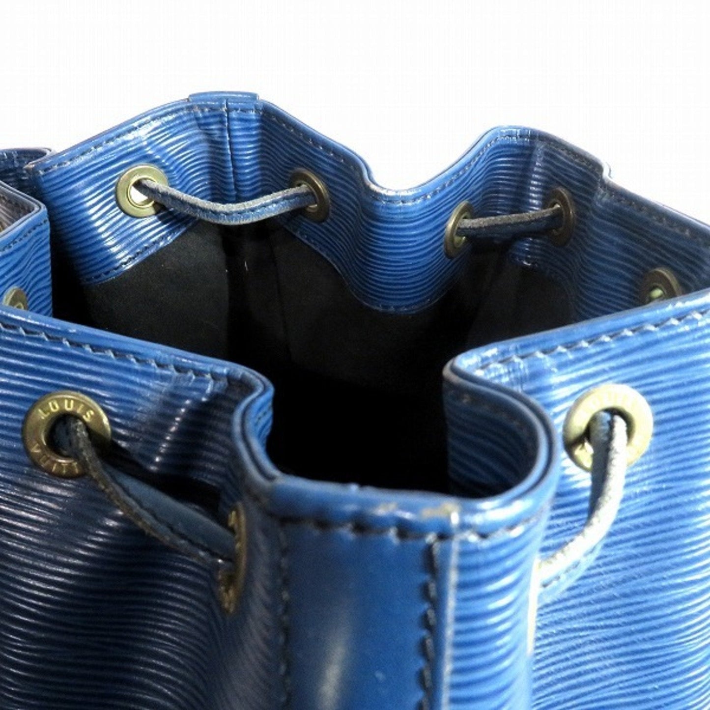 Louis Vuitton Blue Toledo Blue Leather Shoulder Bag