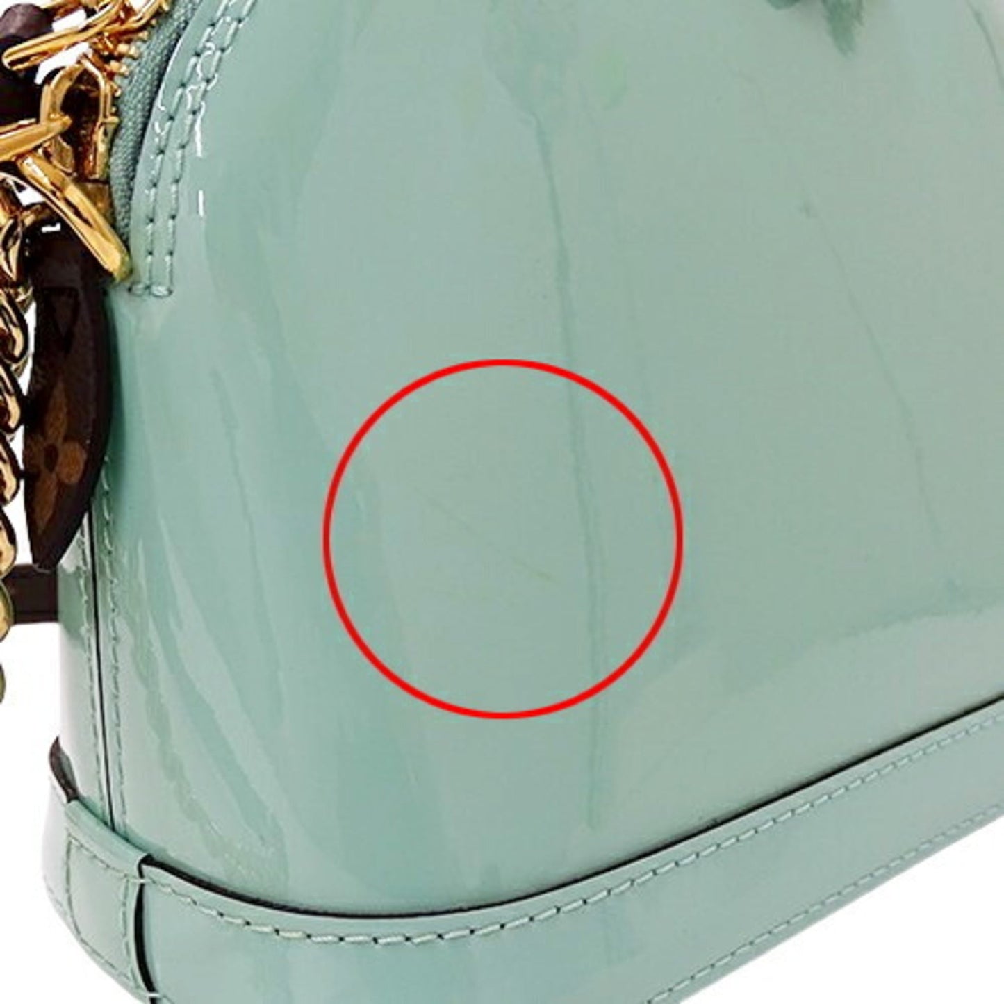 Louis Vuitton Green Monogram Vernis Shoulder Bag