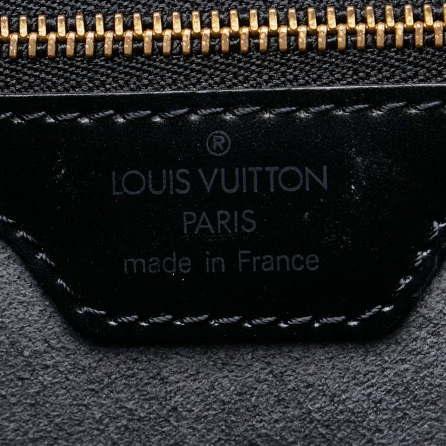 Louis Vuitton Black Noir Leather Shoulder Bag Tote Bag