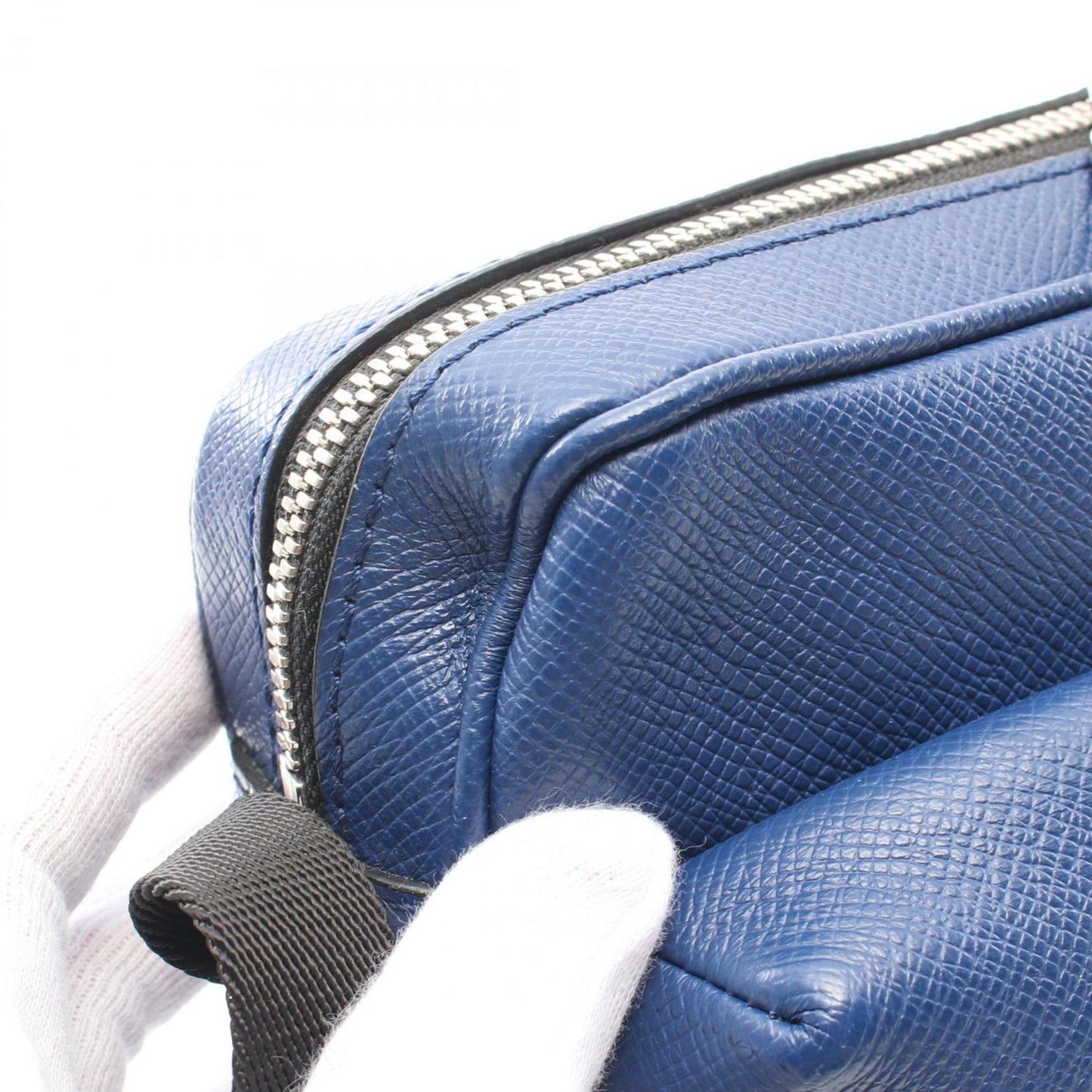 Louis Vuitton Blue Cobalt Coated Canvas Leather Shoulder Bag
