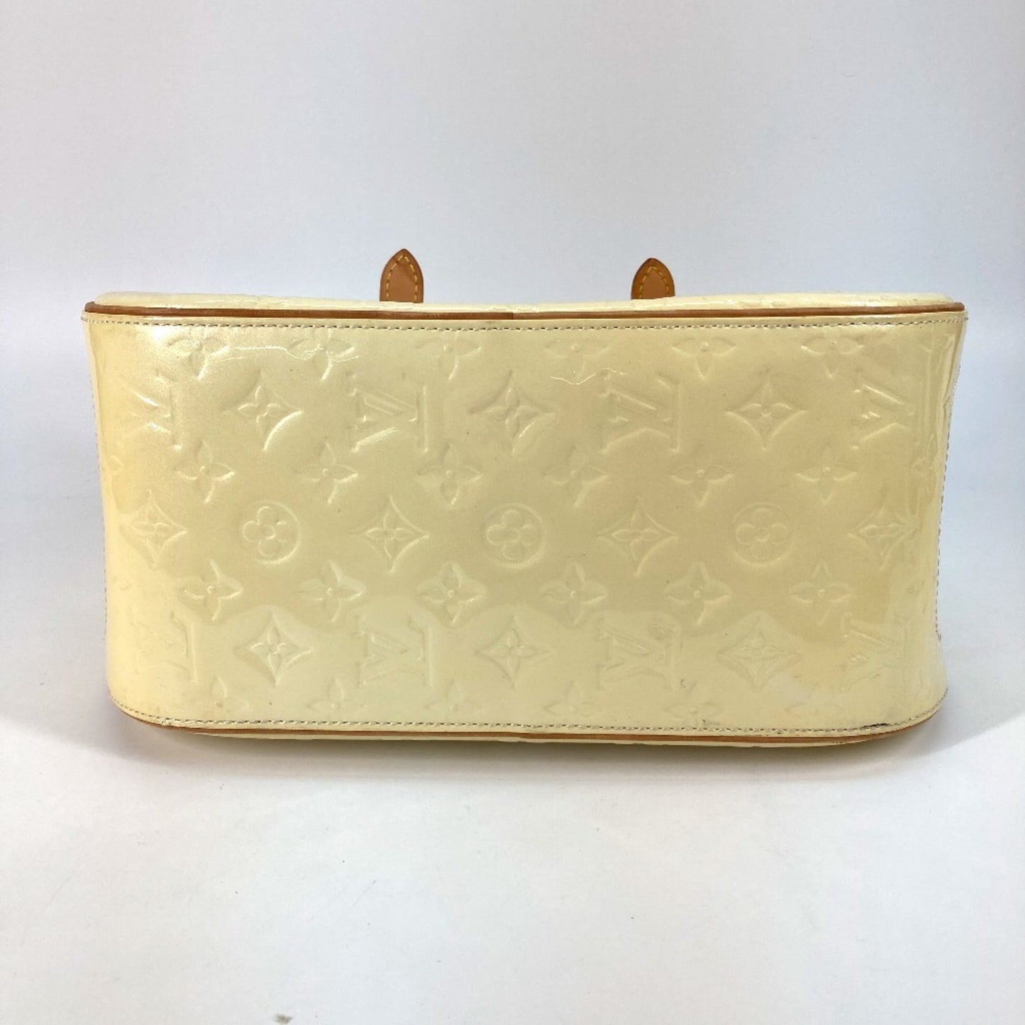 Louis Vuitton Pearl White Monogram Vernis Handbag Shoulder Bag