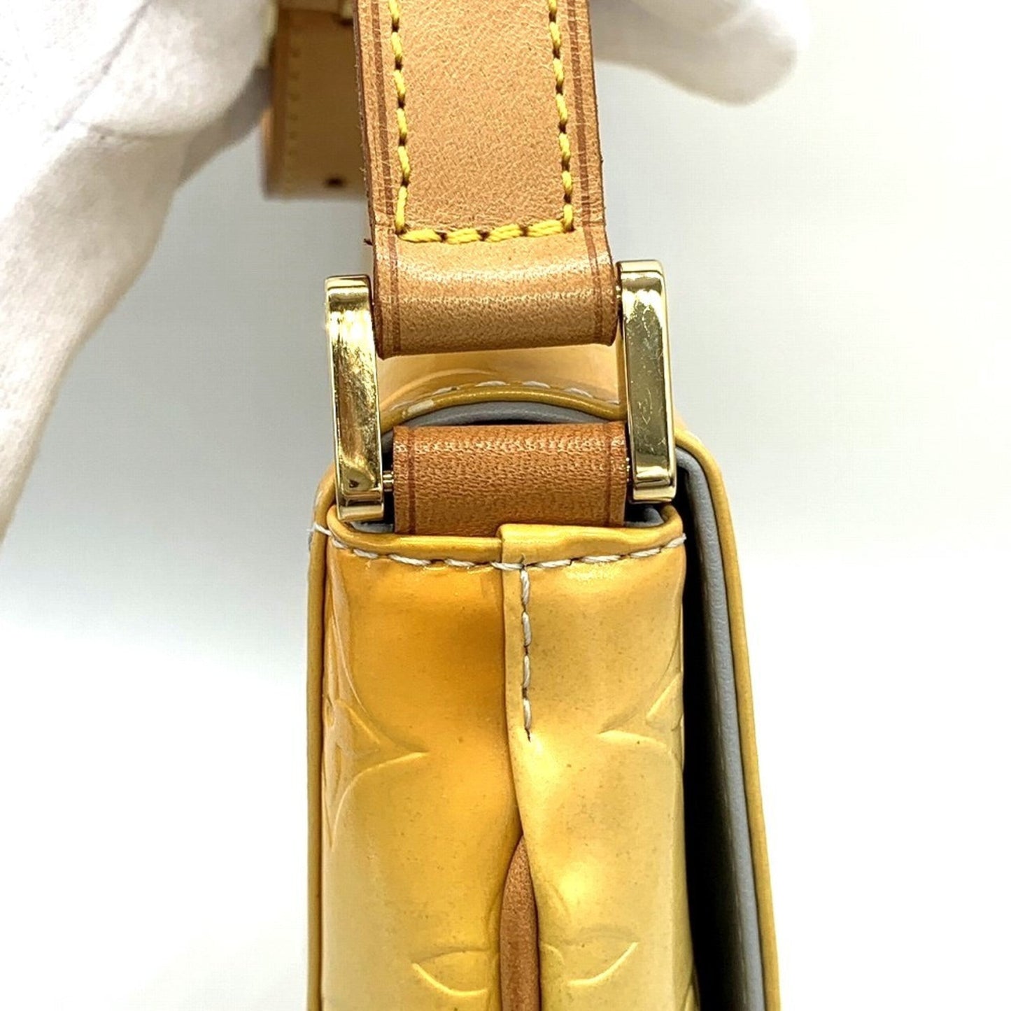 Louis Vuitton Yellow Vernis Shoulder Bag