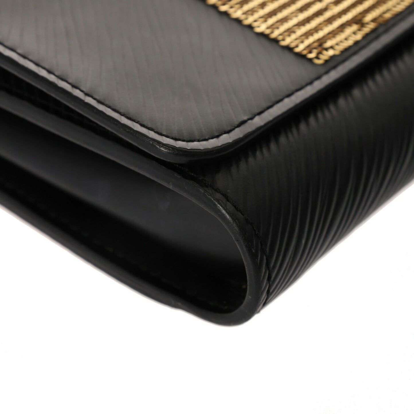 Louis Vuitton Black Leather Shoulder Bag