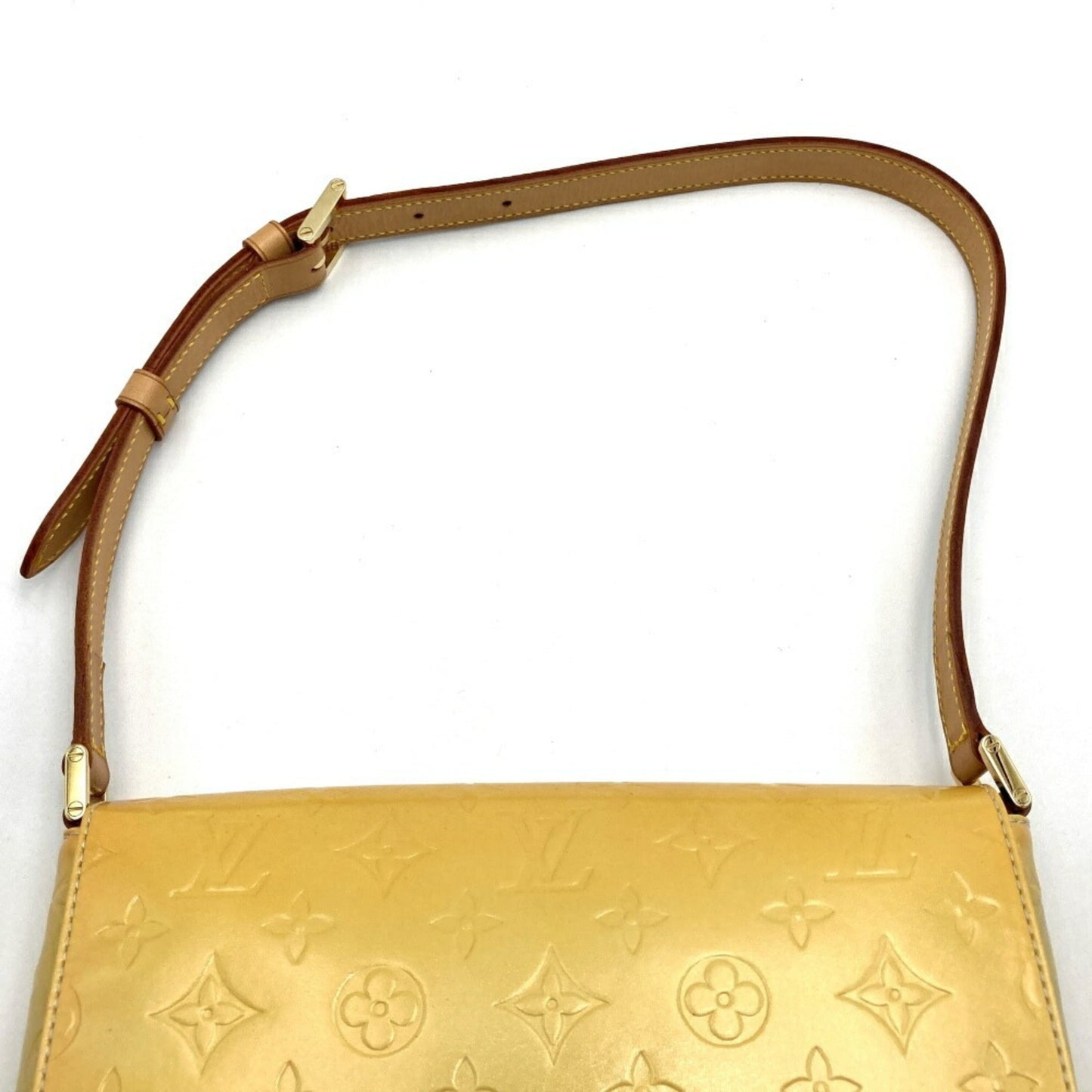 Louis Vuitton Yellow Vernis Shoulder Bag