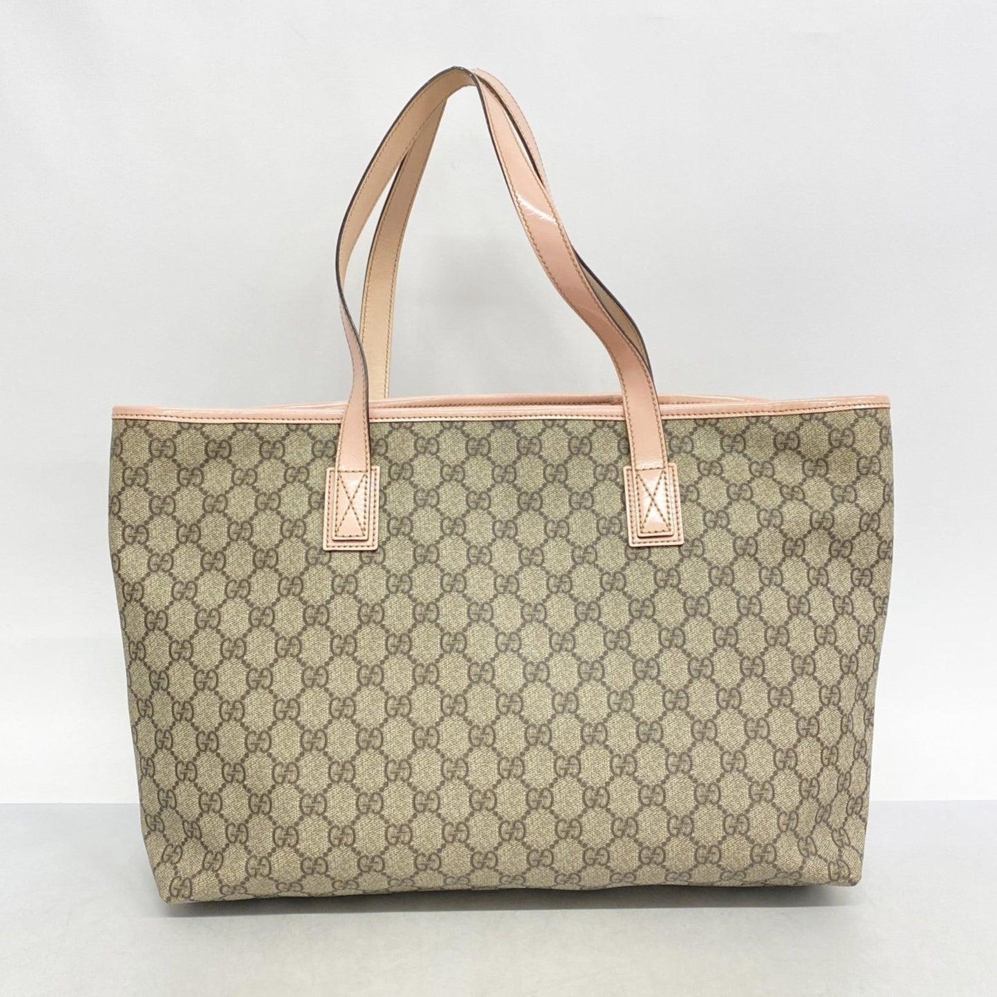 Gucci Brown Pink Pvc Tote Bag