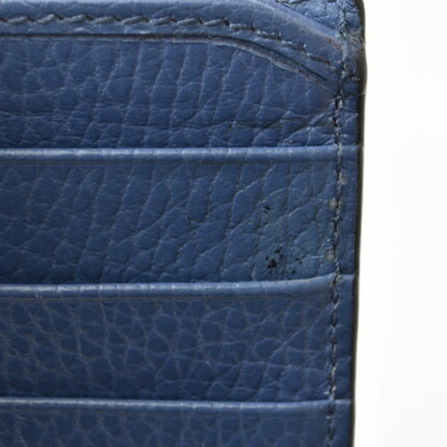Gucci Black Blue Leather Coin Purse/Coin Case