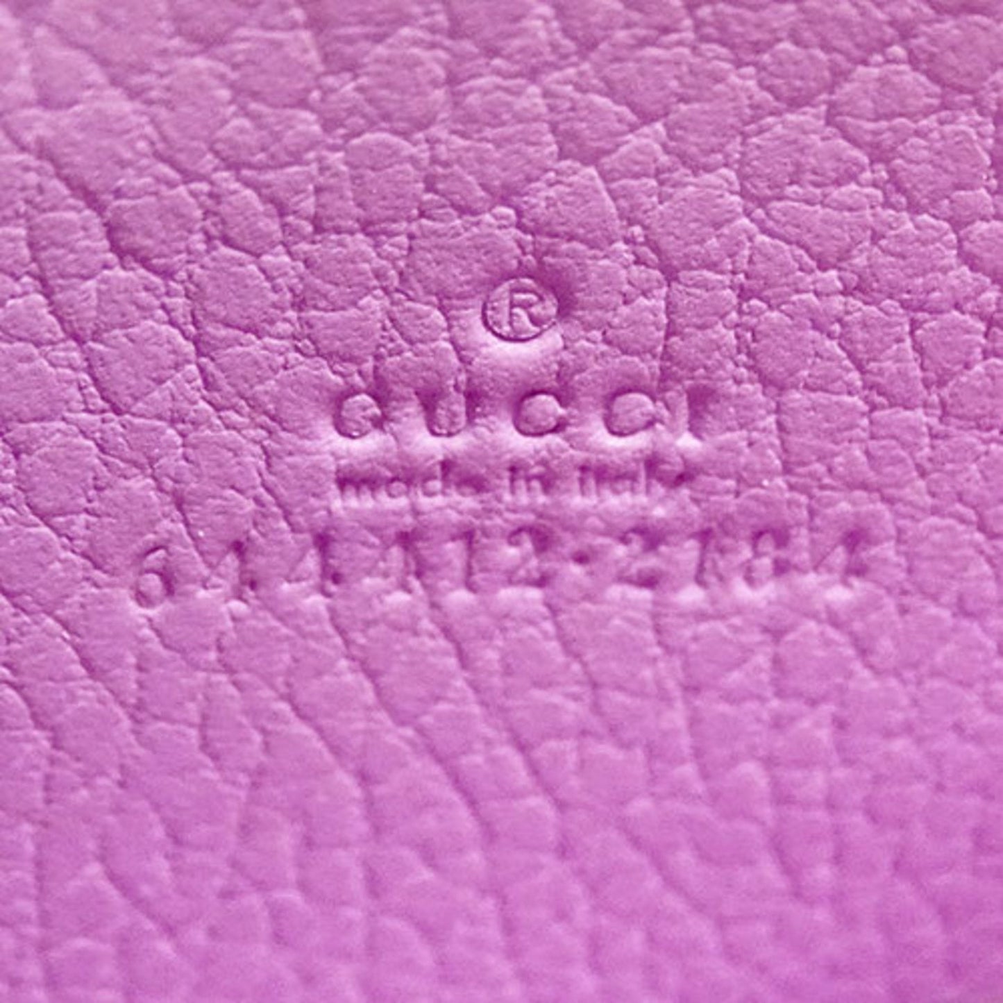 Gucci Purple Leather Coin Purse/Coin Case